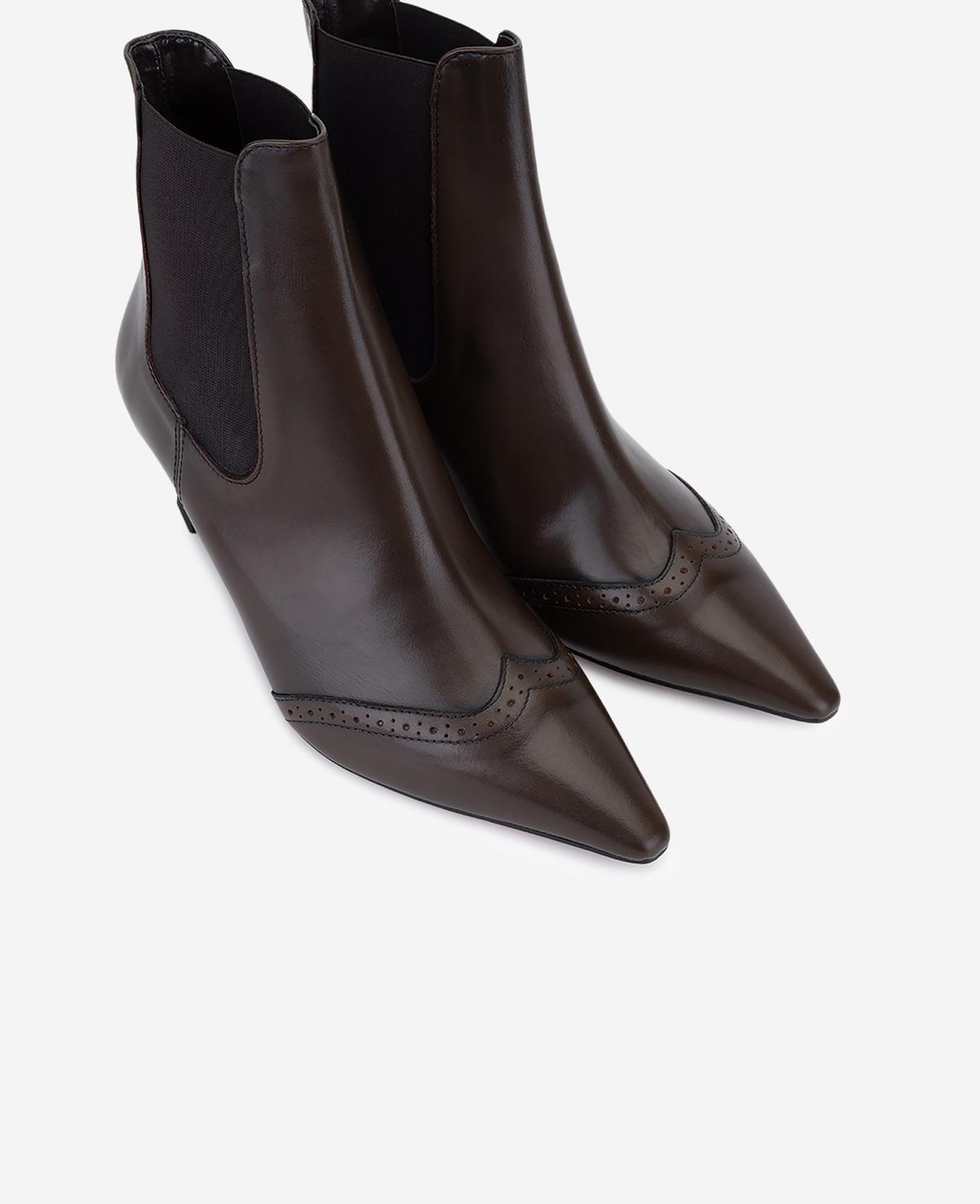 Valmenti Kadın Hakiki Deri Kahverengi Topuklu Bot