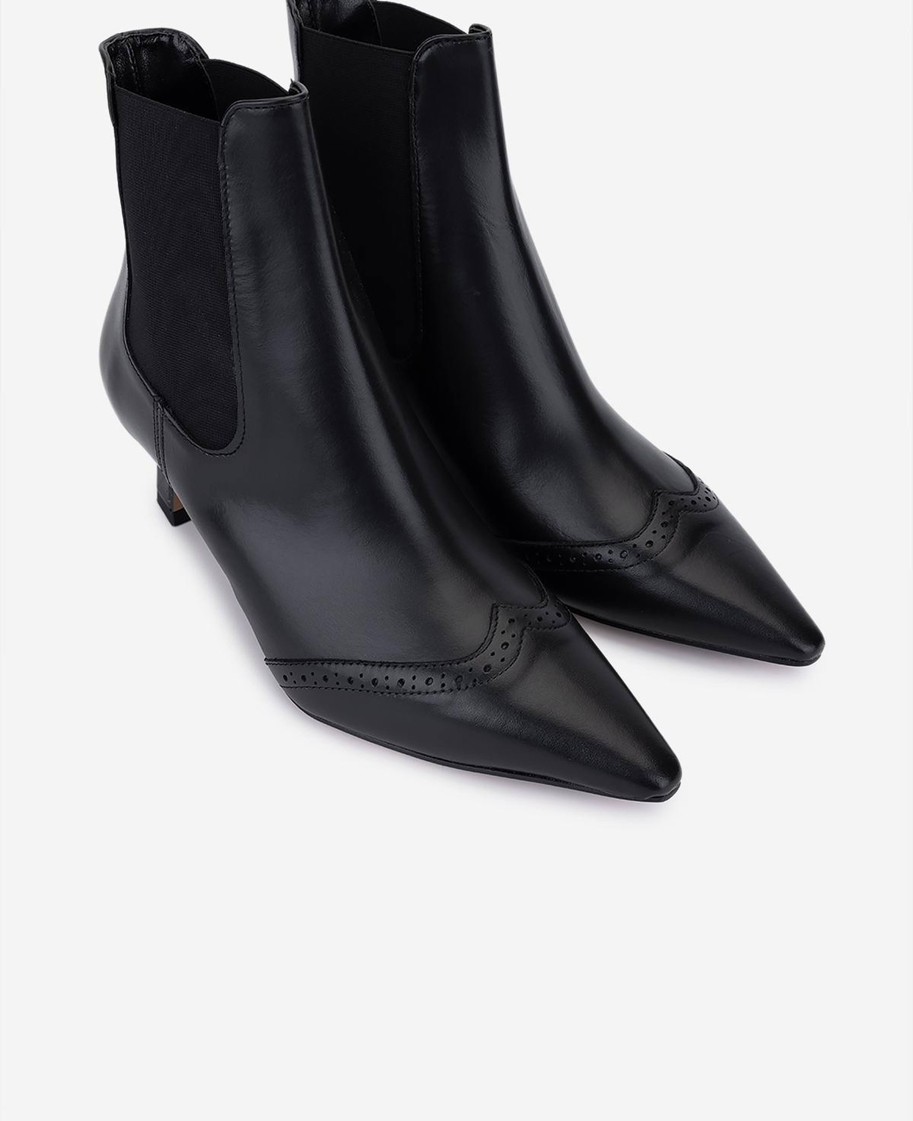 Valmenti Kadın Hakiki Deri Siyah Topuklu Bot