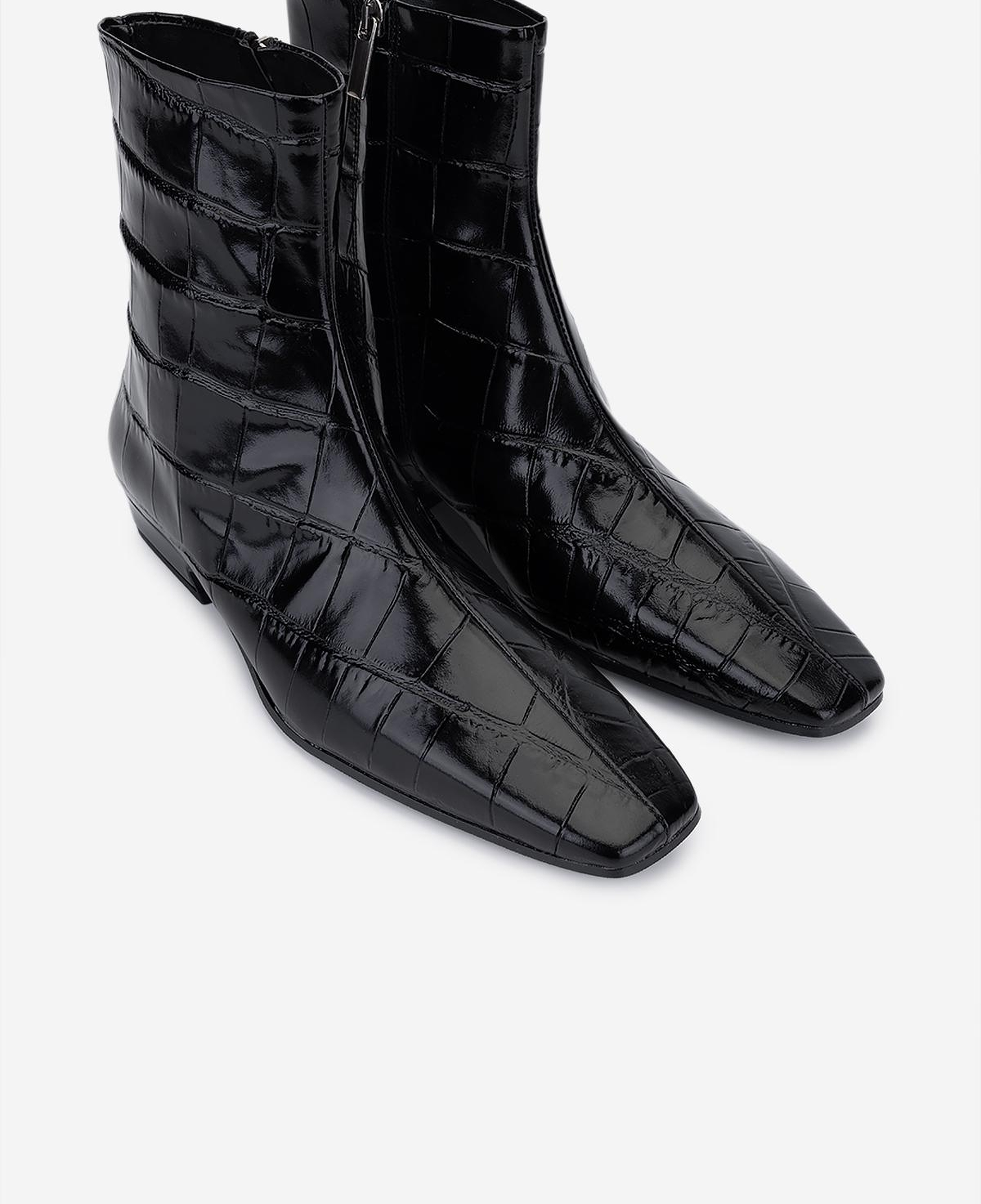 Valmenti Kadın Hakiki Deri Siyah Topuklu Bot