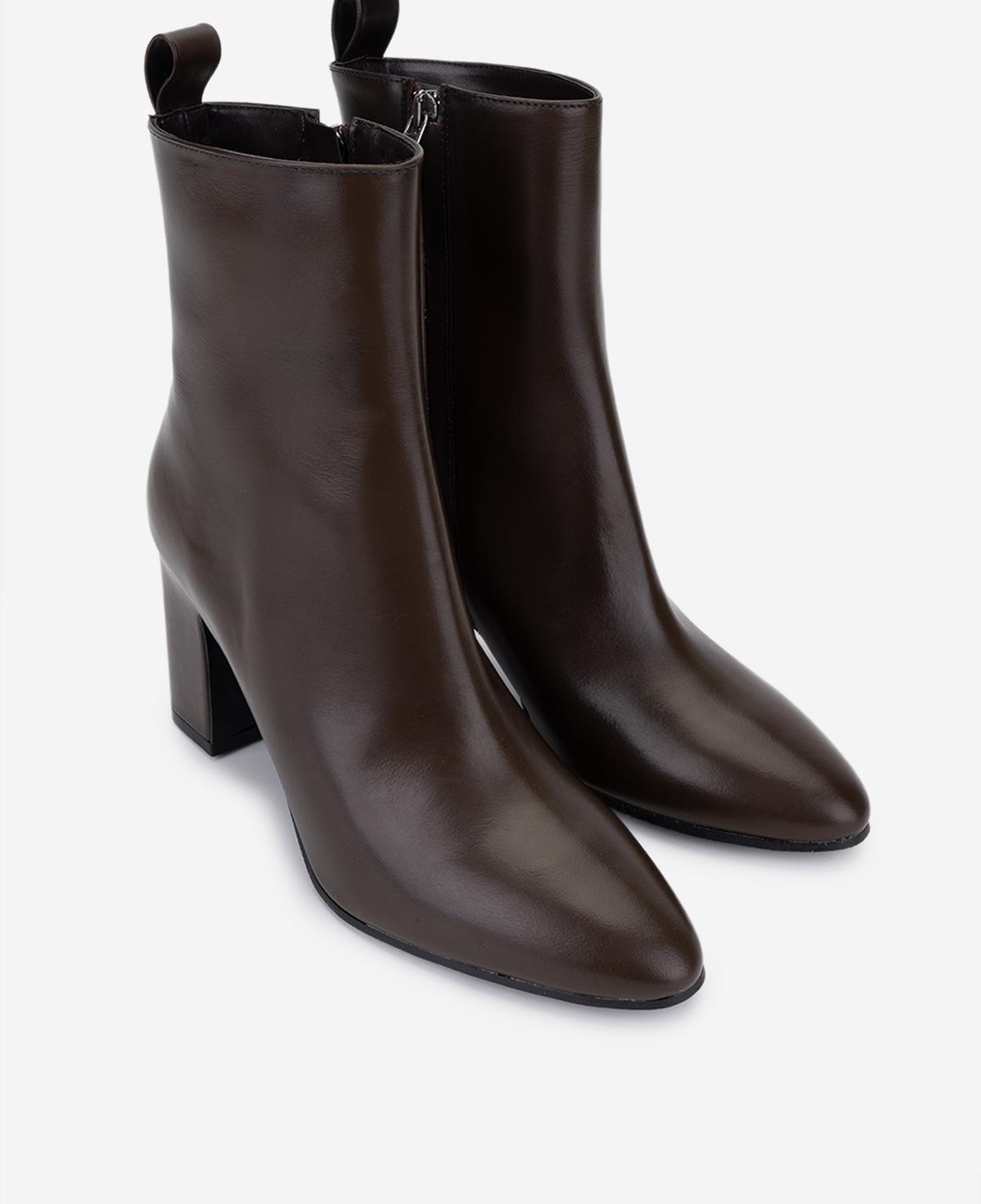 Valmenti Kadın Hakiki Deri Kahverengi Topuklu Bot