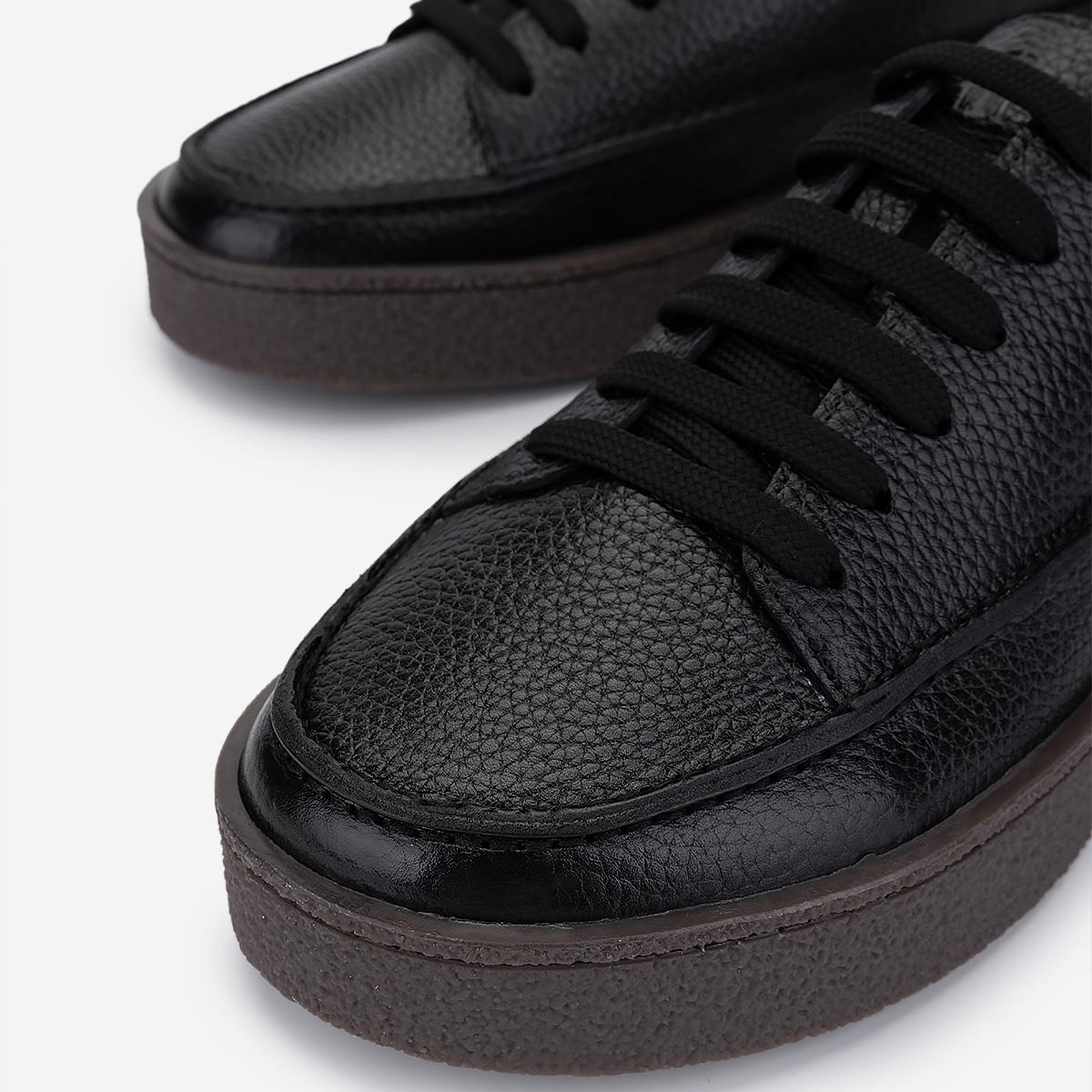 Valmenti Erkek Hakiki Deri Siyah Sneakers & Spor Ayakkabı