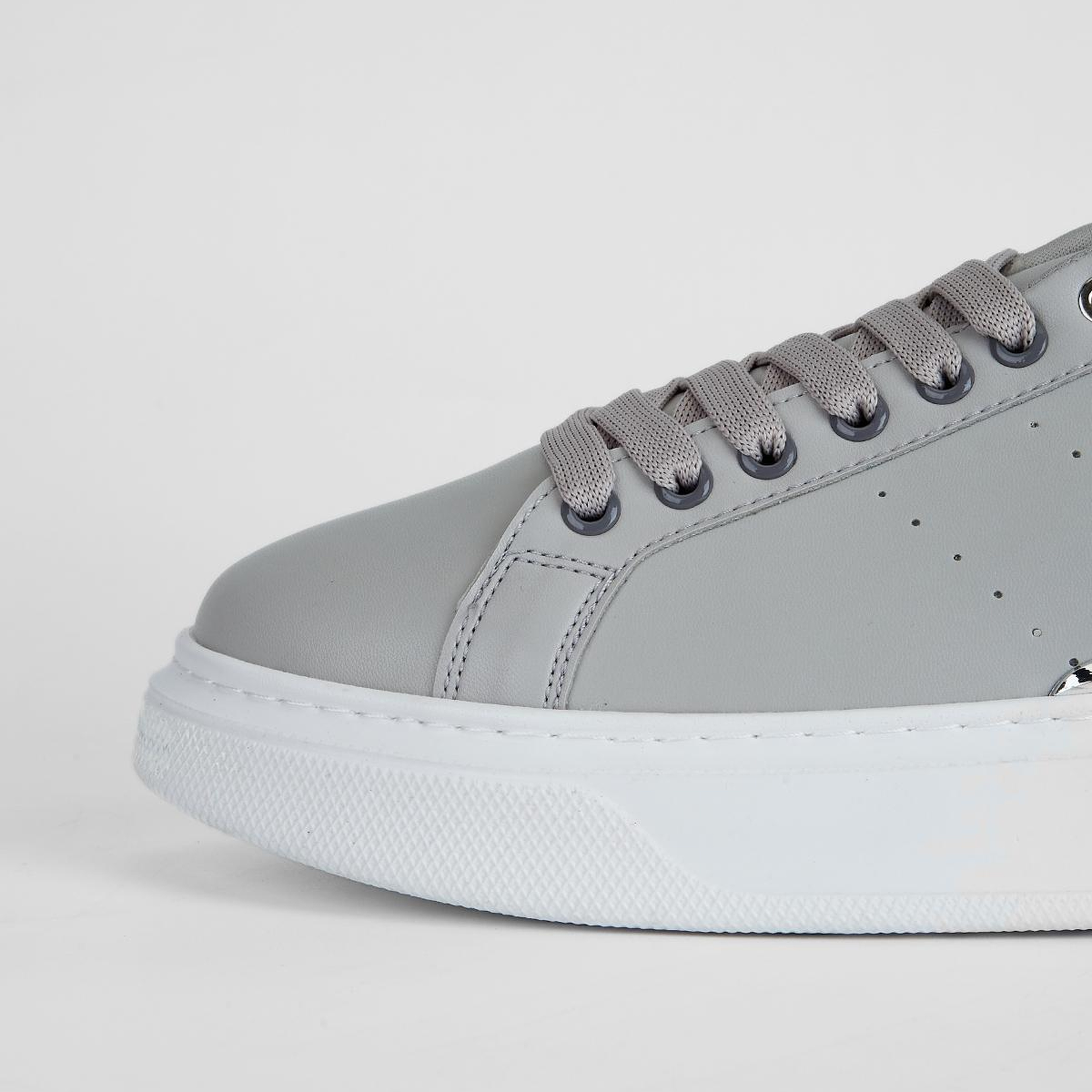 Valmenti Erkek Suni Deri Gri Sneakers & Spor Ayakkabı