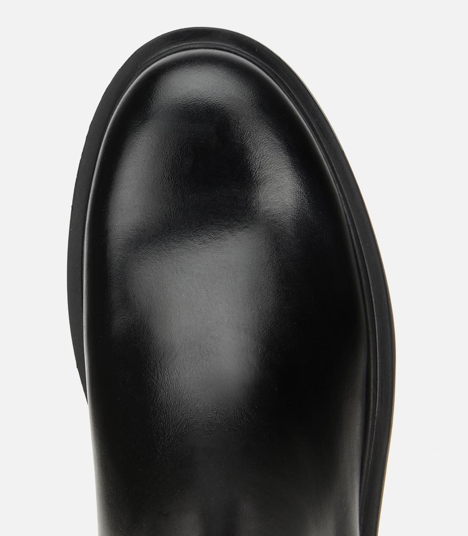 Erkek Deri Siyah Lastik Detaylı Chelsea Bot