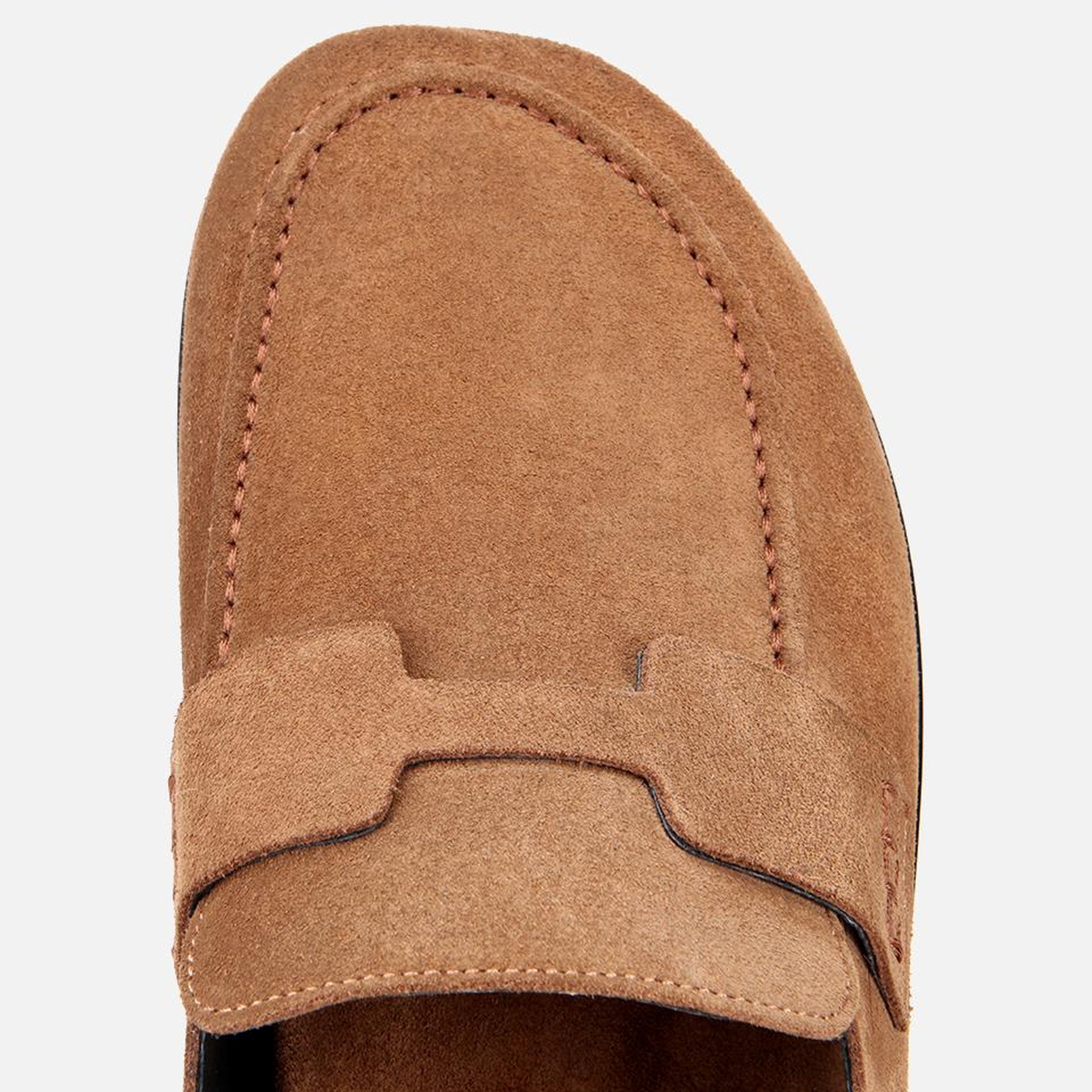 Erkek Süet Taba Kahverengi Düz Terlik