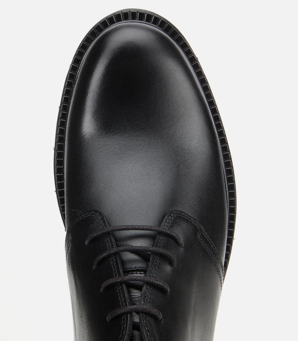 Erkek Deri Siyah BağcıklıYumuşak Dokulu Klasik Bot