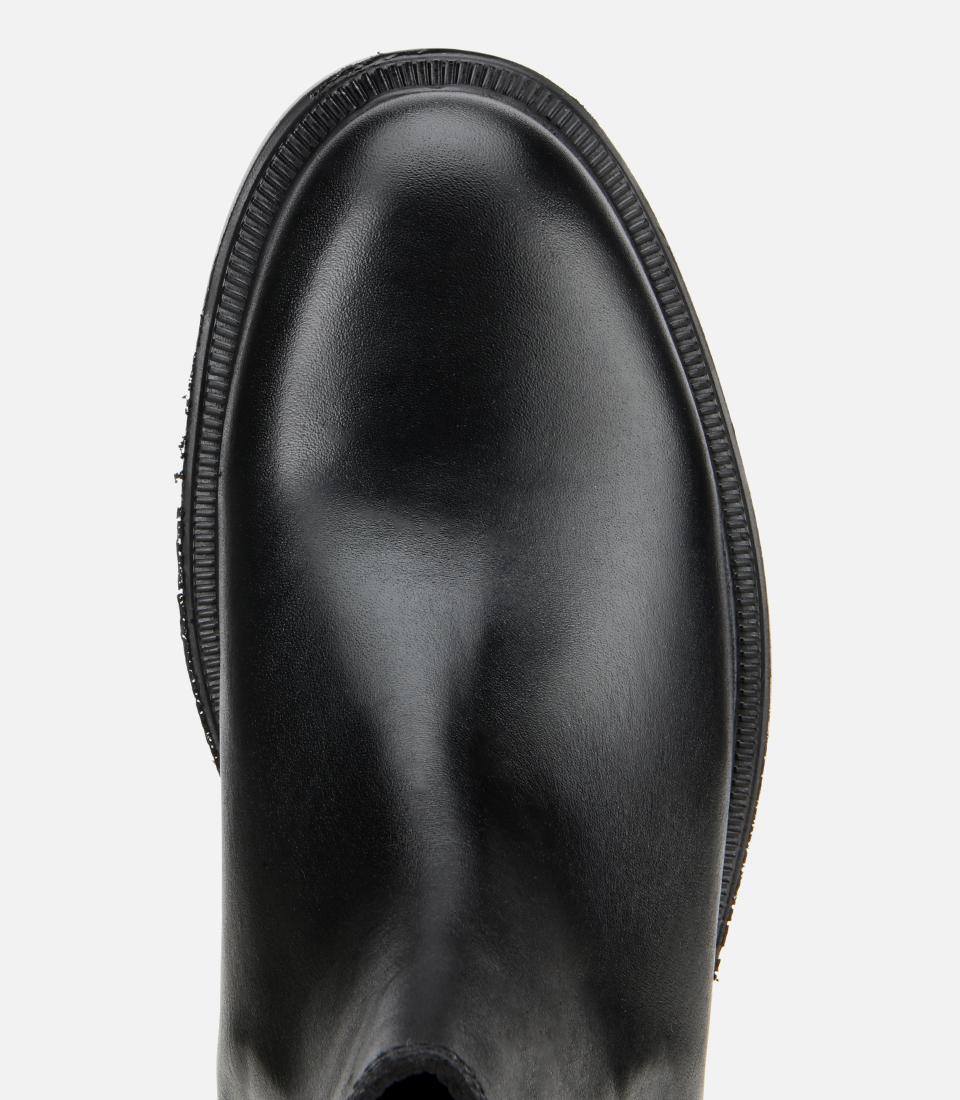 Erkek Deri Siyah Lastik Detaylı Chelsea Bot