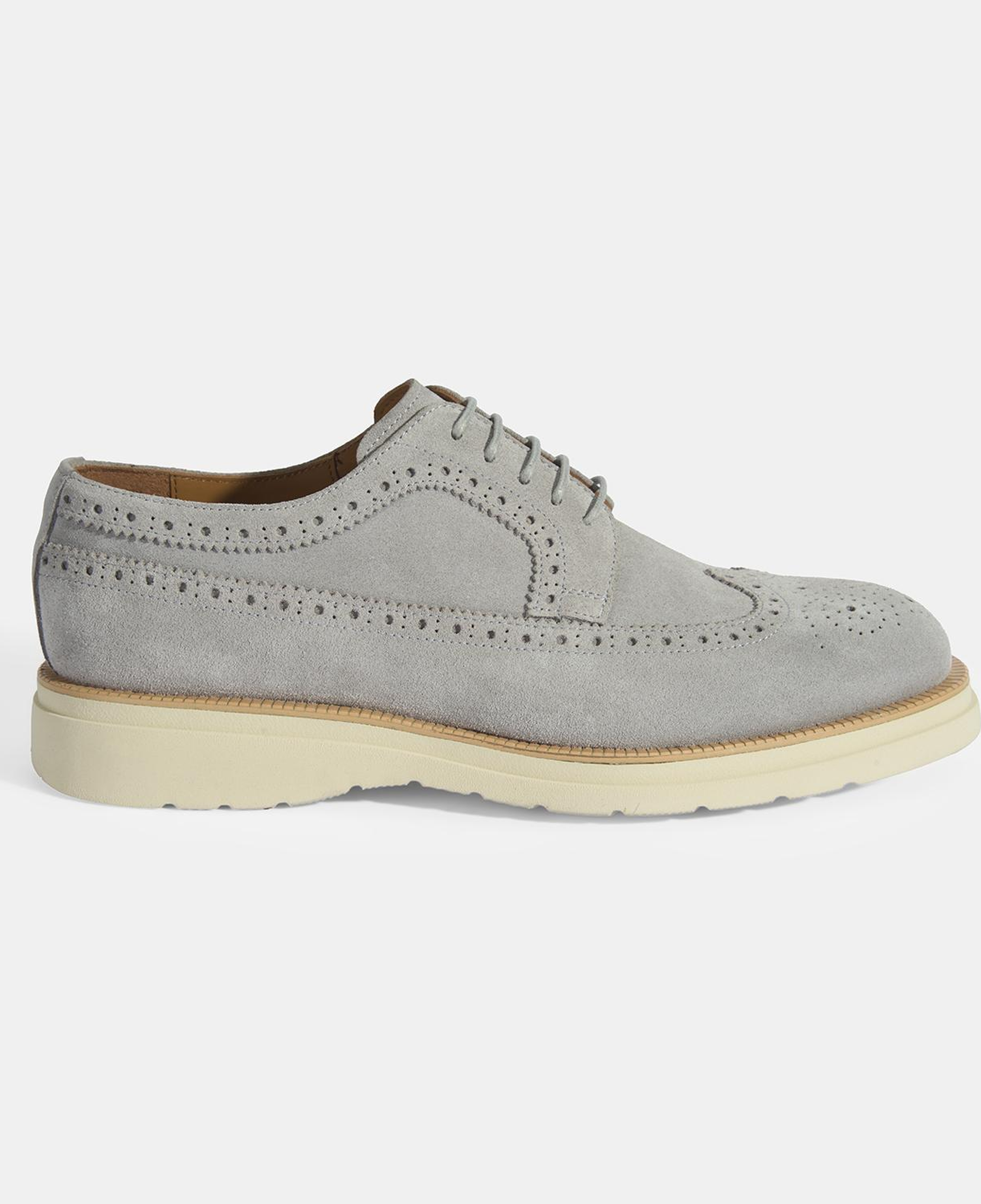 Erkek Gri Bağcıklı Süet Günlük Ayakkabı