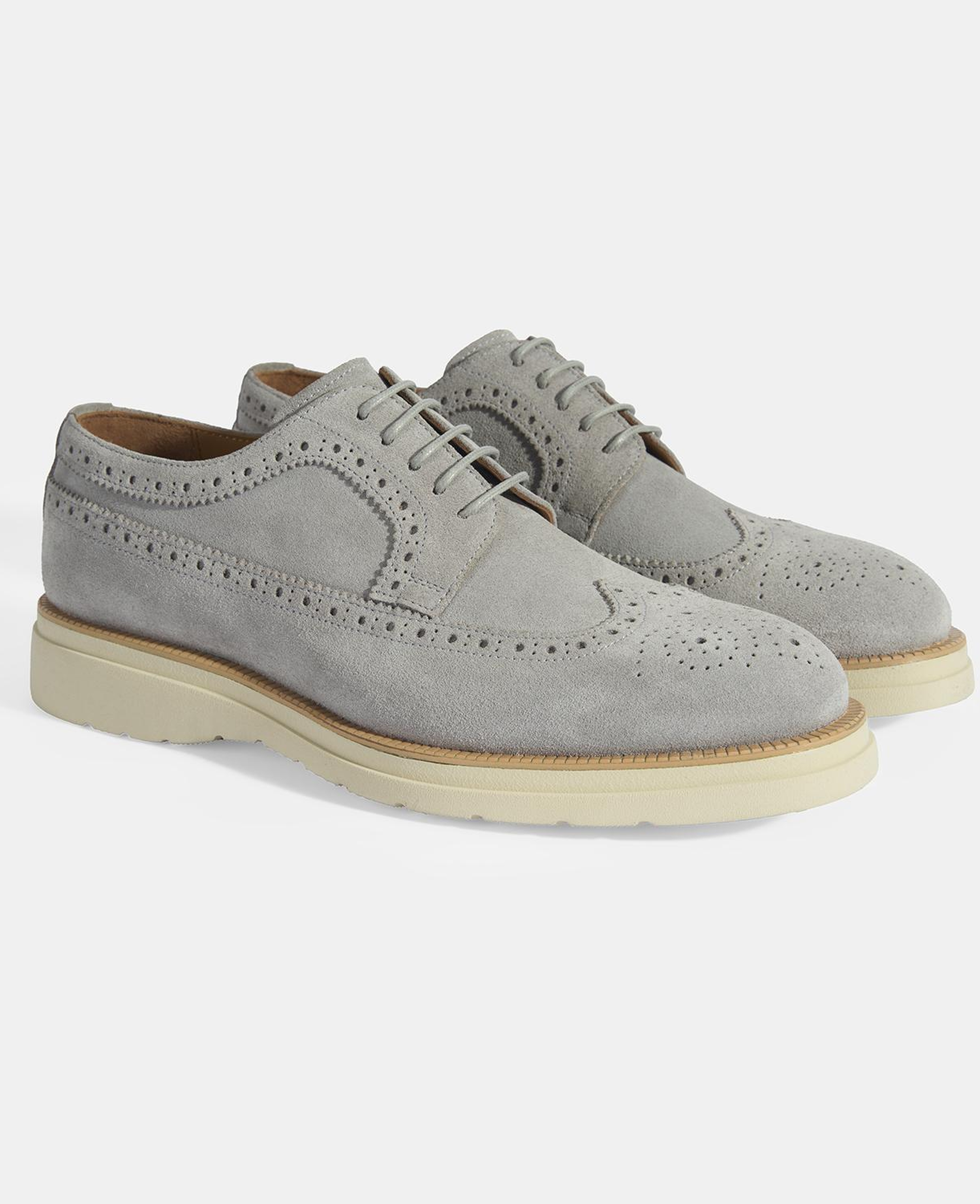 Erkek Gri Bağcıklı Süet Günlük Ayakkabı
