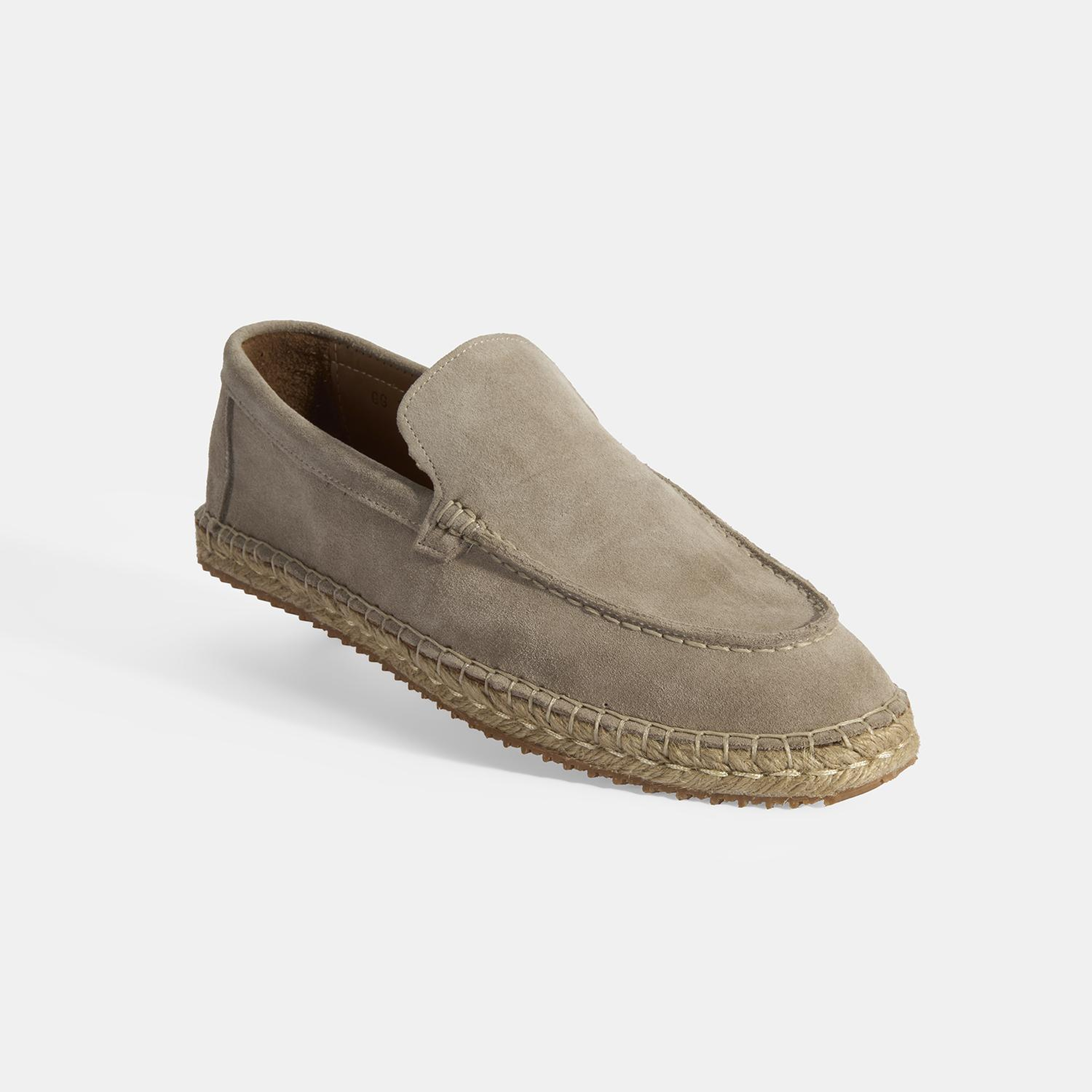 Erkek Bej Slip-On Süet Espadril