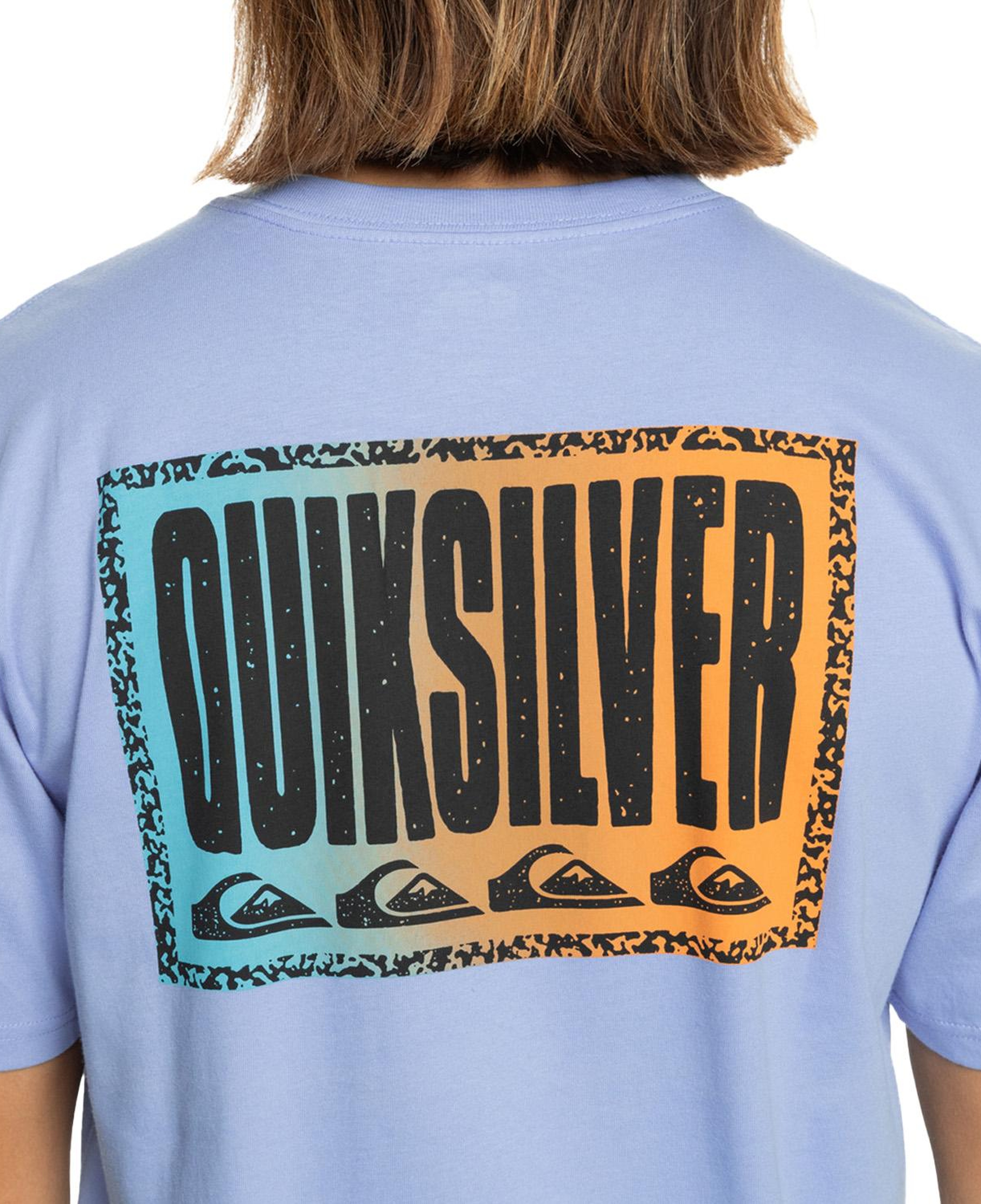 Quiksilver Long Fade Erkek Mavi Tişört