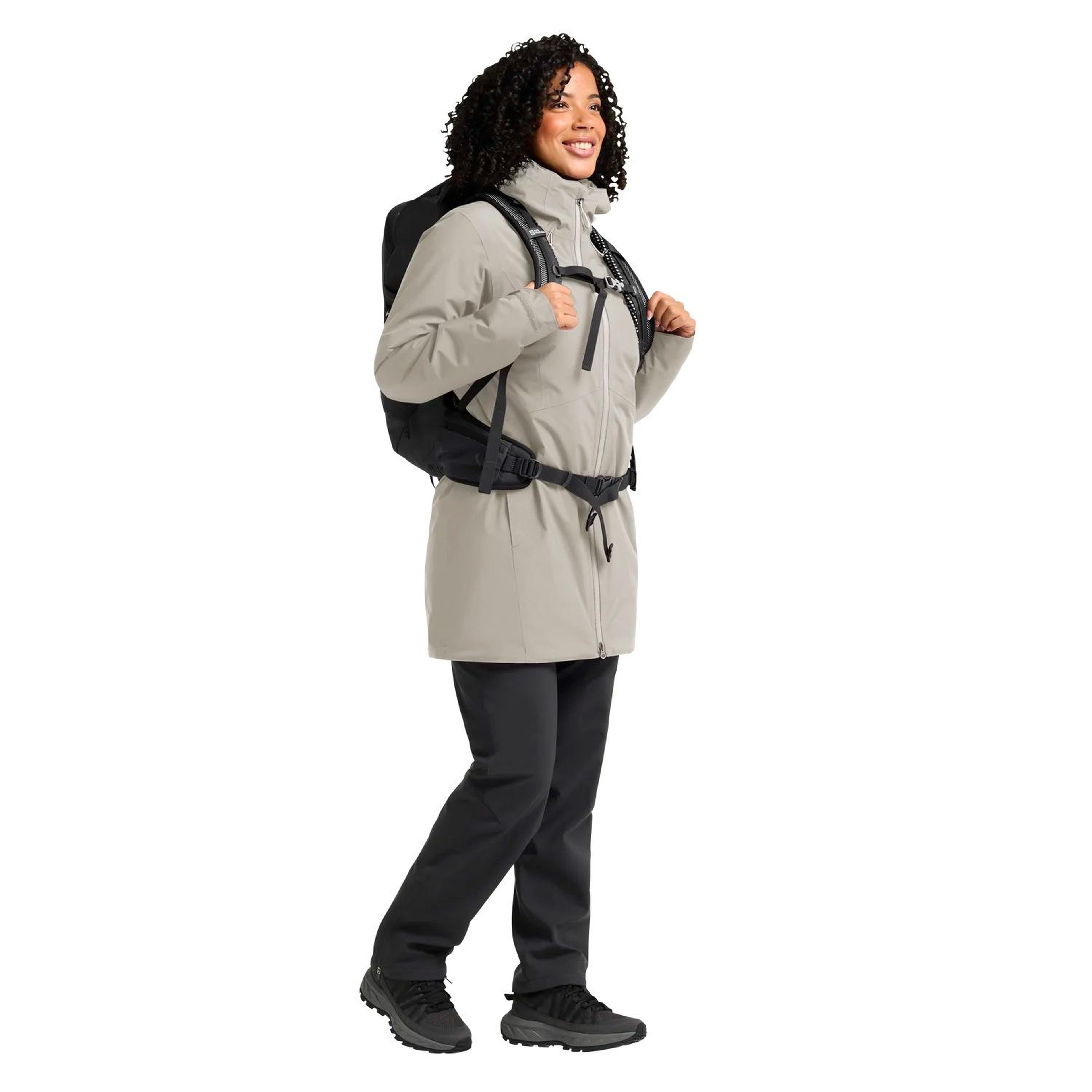 Jack Wolfskin Heidelstein Ins Kadın Bej Outdoor Ceketi