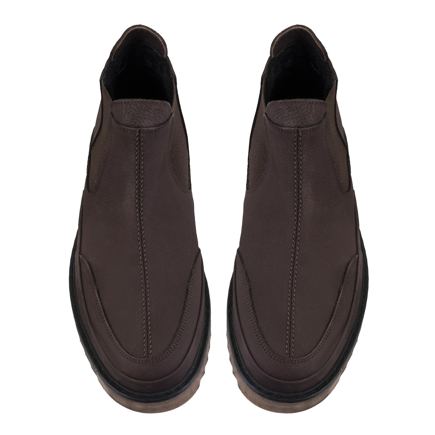 Aniana Kahve Erkek Deri Chelsea Bot