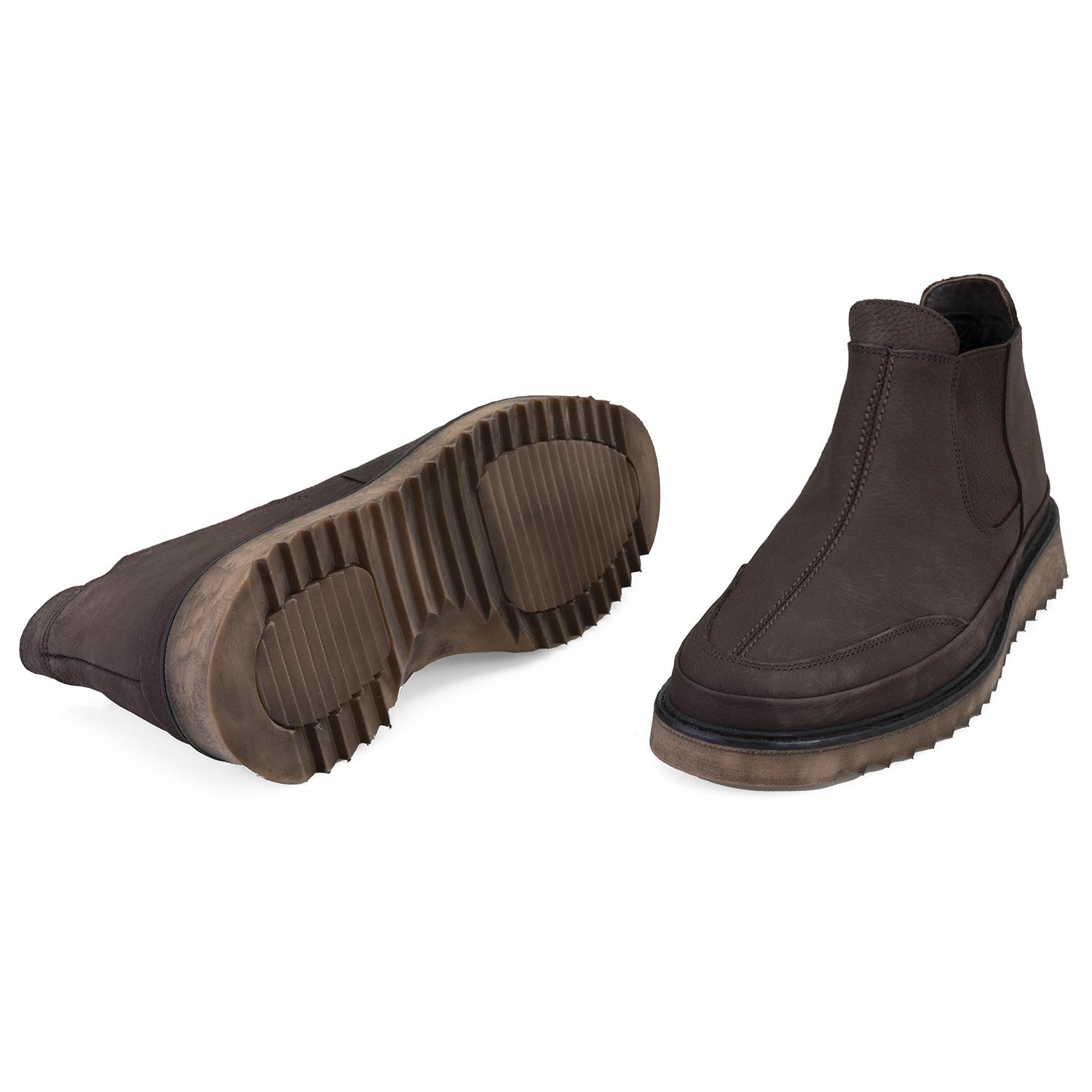 Aniana Kahve Erkek Deri Chelsea Bot