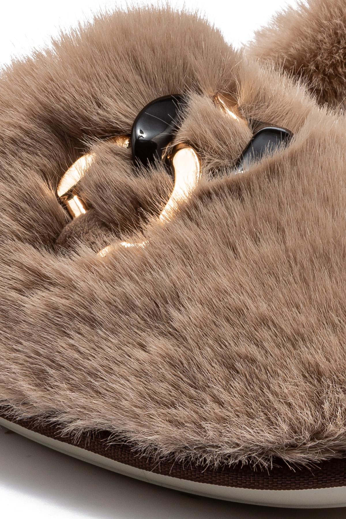 Twigy Bej Twigy Ev Kadın Terliği