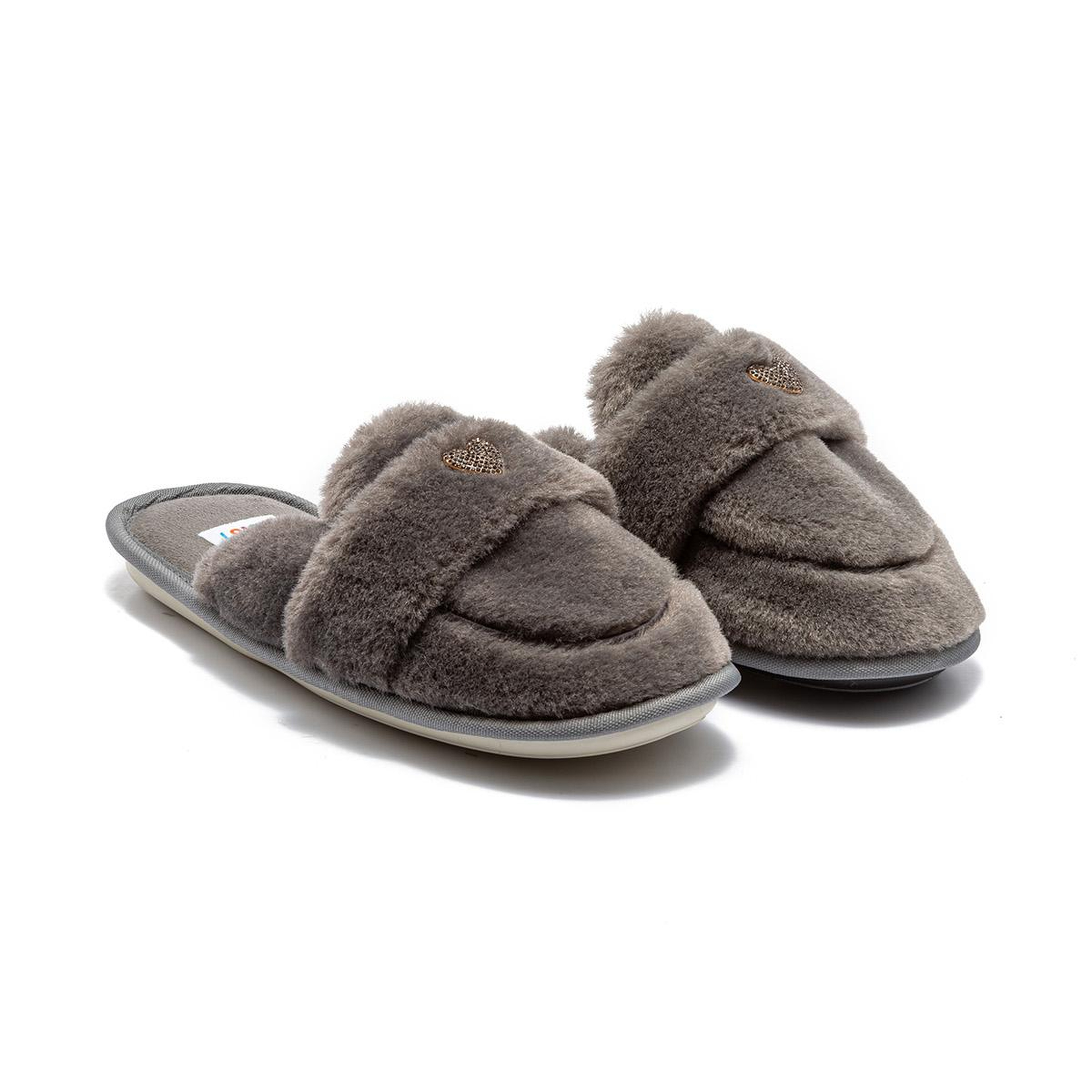 Mammy Peluş Kadın Ev Terliği Gri 37/41