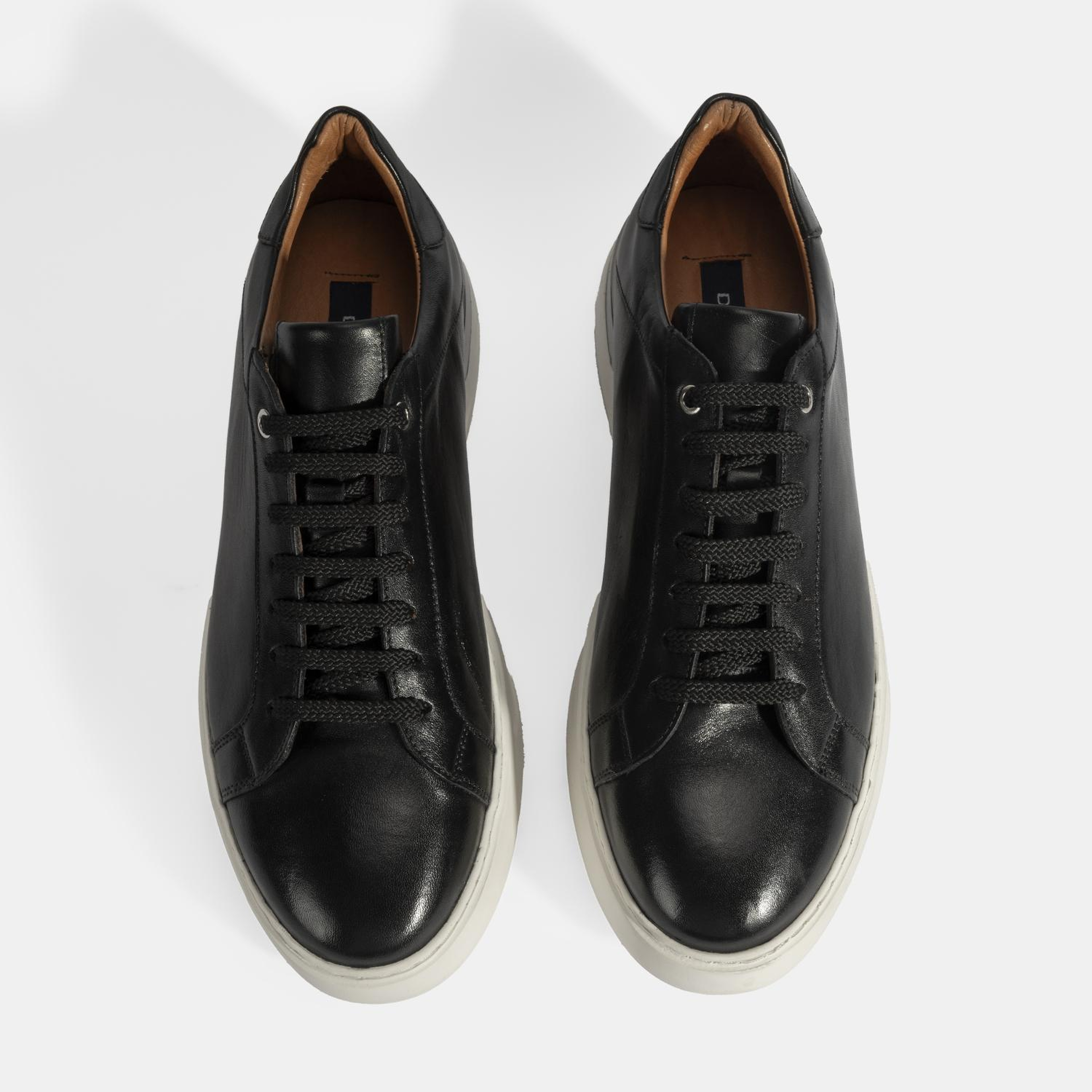 Erkek Siyah Bağcıklı Deri Günlük Ayakkabı