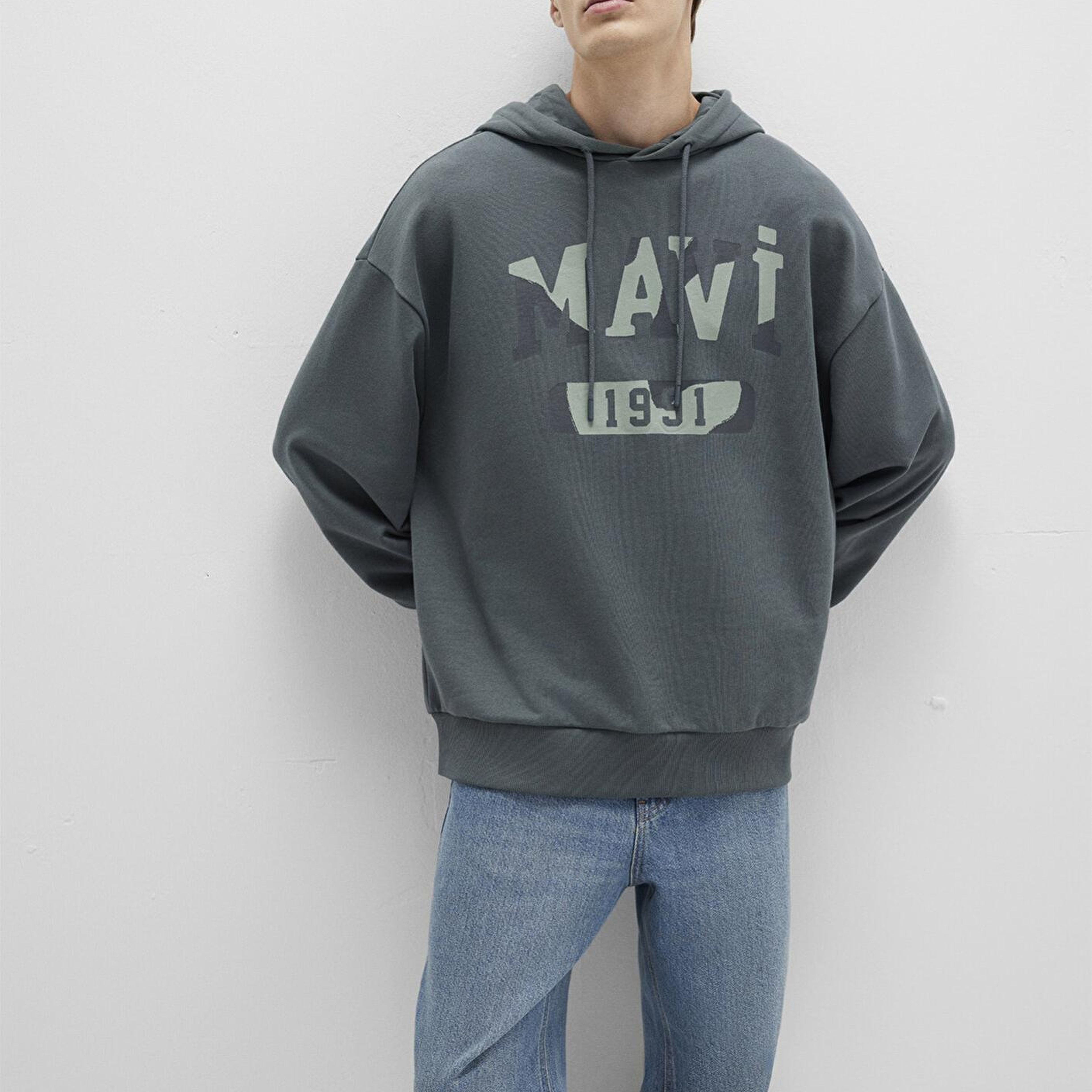 Mavi Mavi Baskılı Yeşil Sweatshirt 0S10301-71598