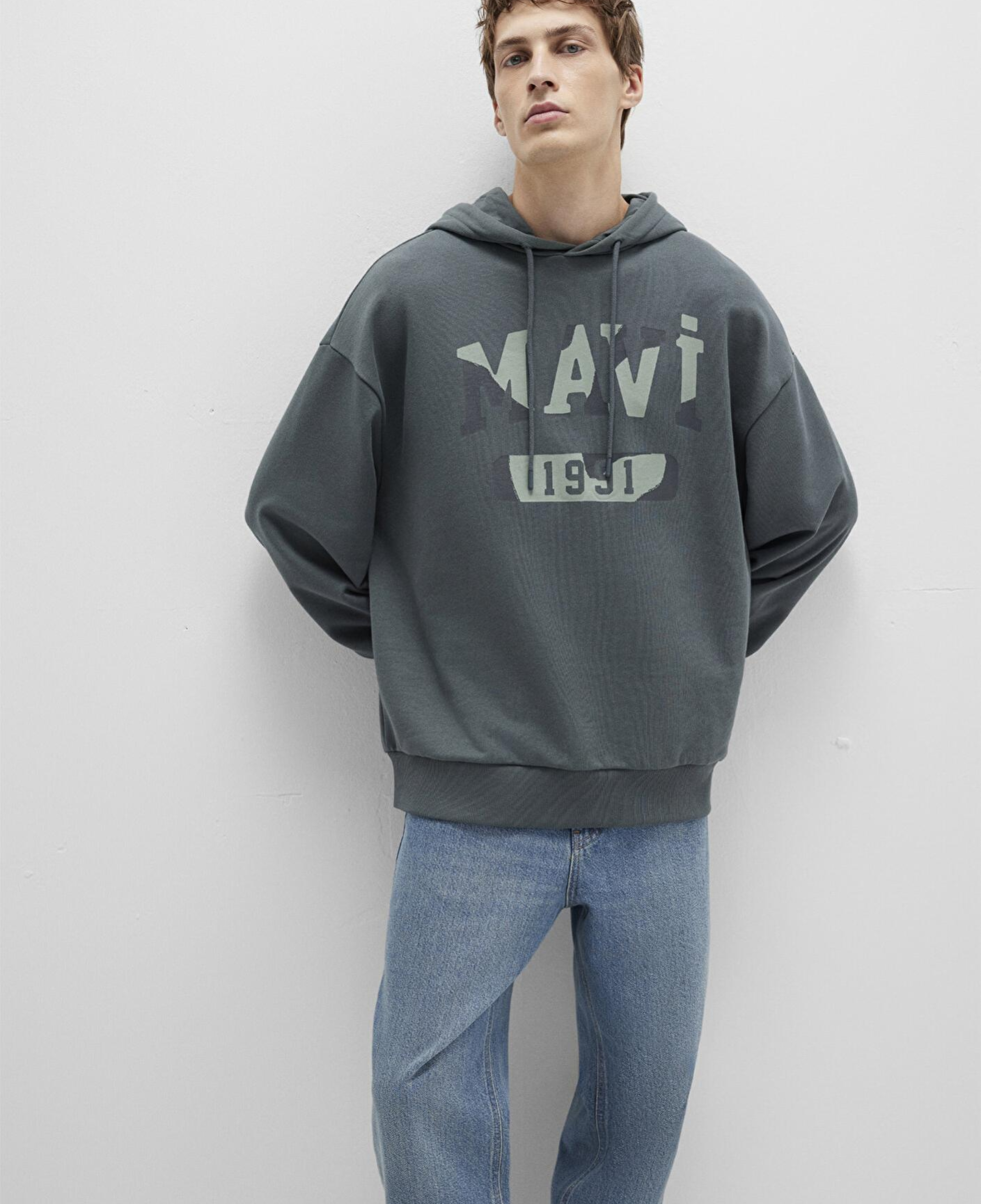 Mavi Mavi Baskılı Yeşil Sweatshirt 0S10301-71598