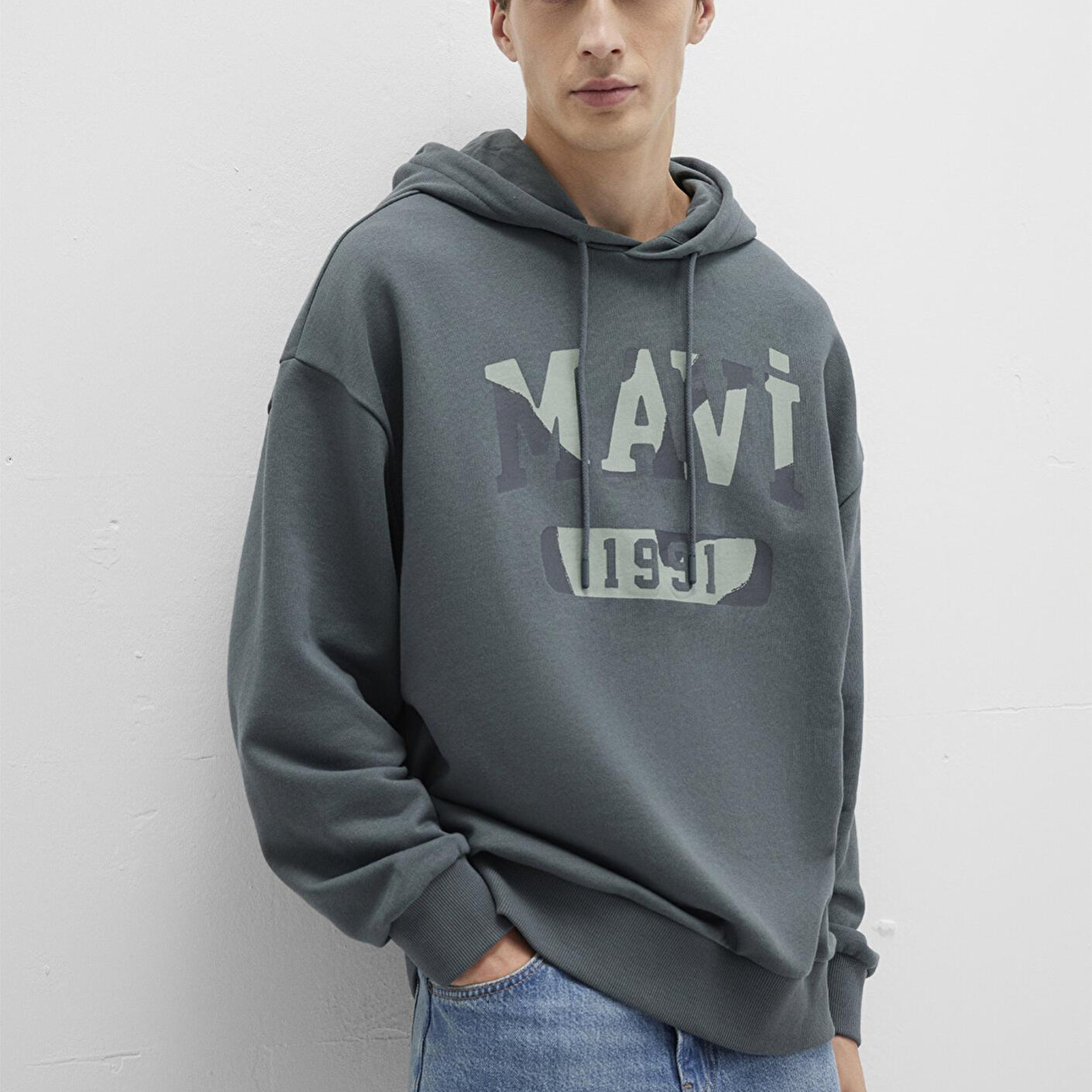 Mavi Mavi Baskılı Yeşil Sweatshirt 0S10301-71598