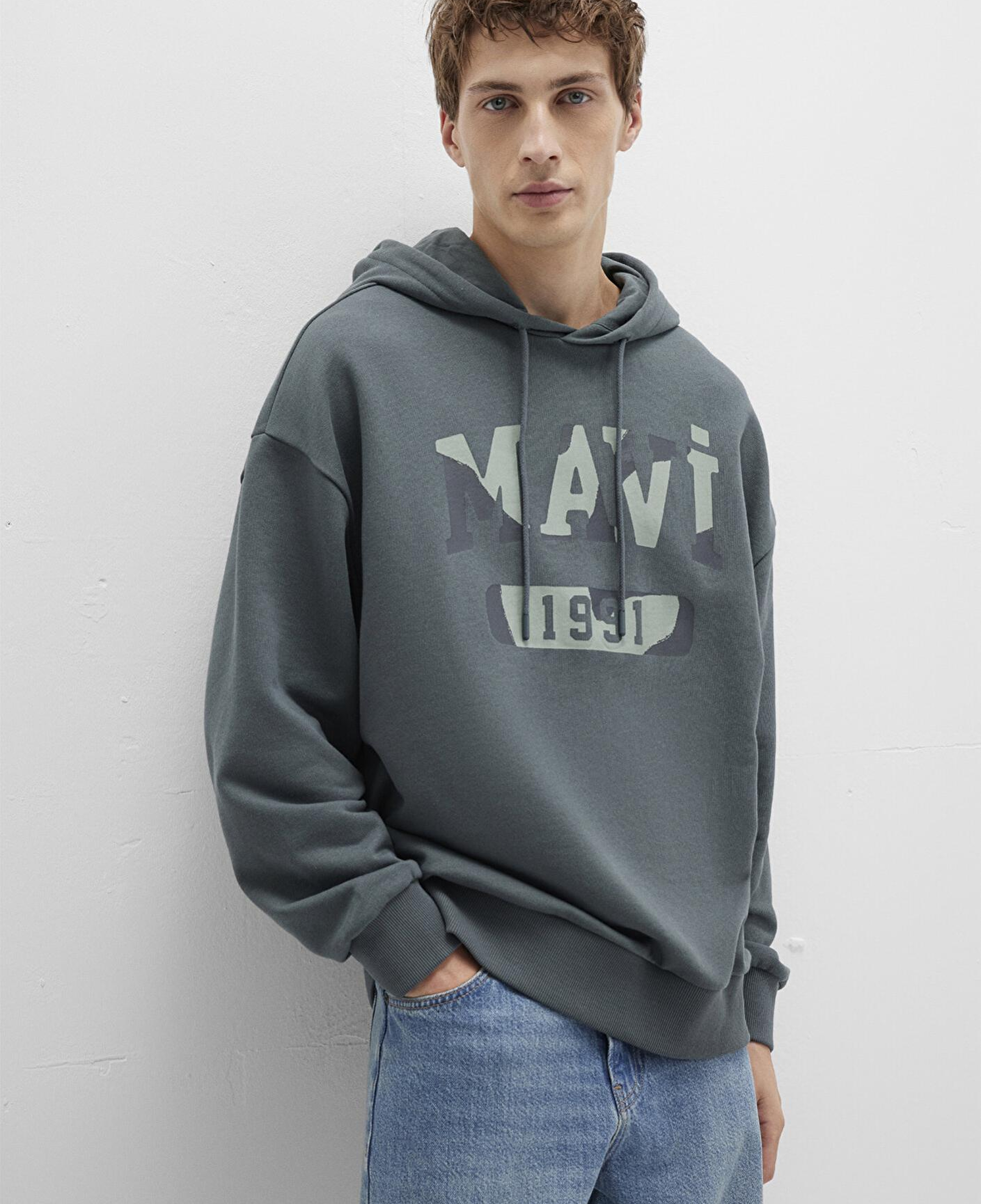 Mavi Mavi Baskılı Yeşil Sweatshirt 0S10301-71598