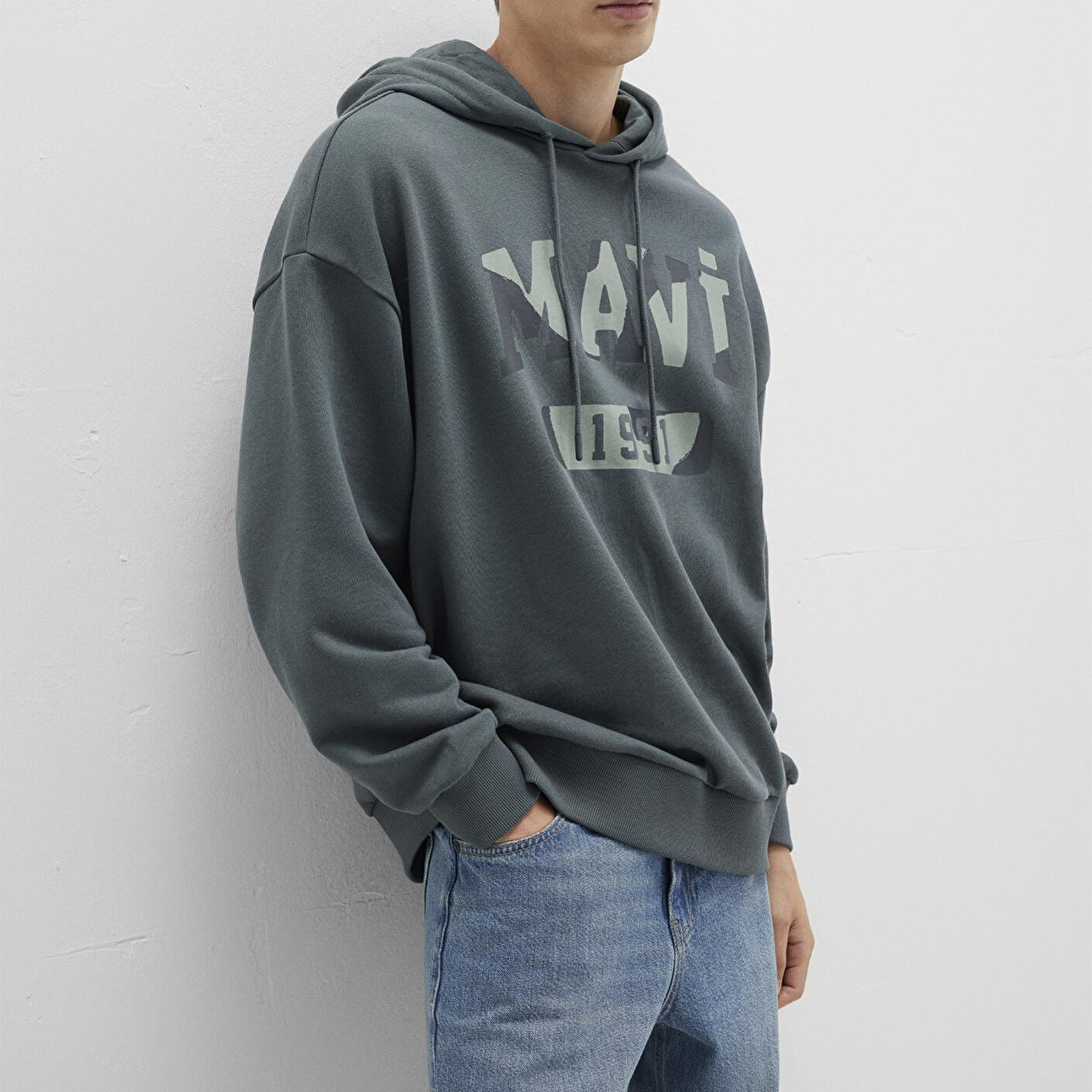 Mavi Mavi Baskılı Yeşil Sweatshirt 0S10301-71598