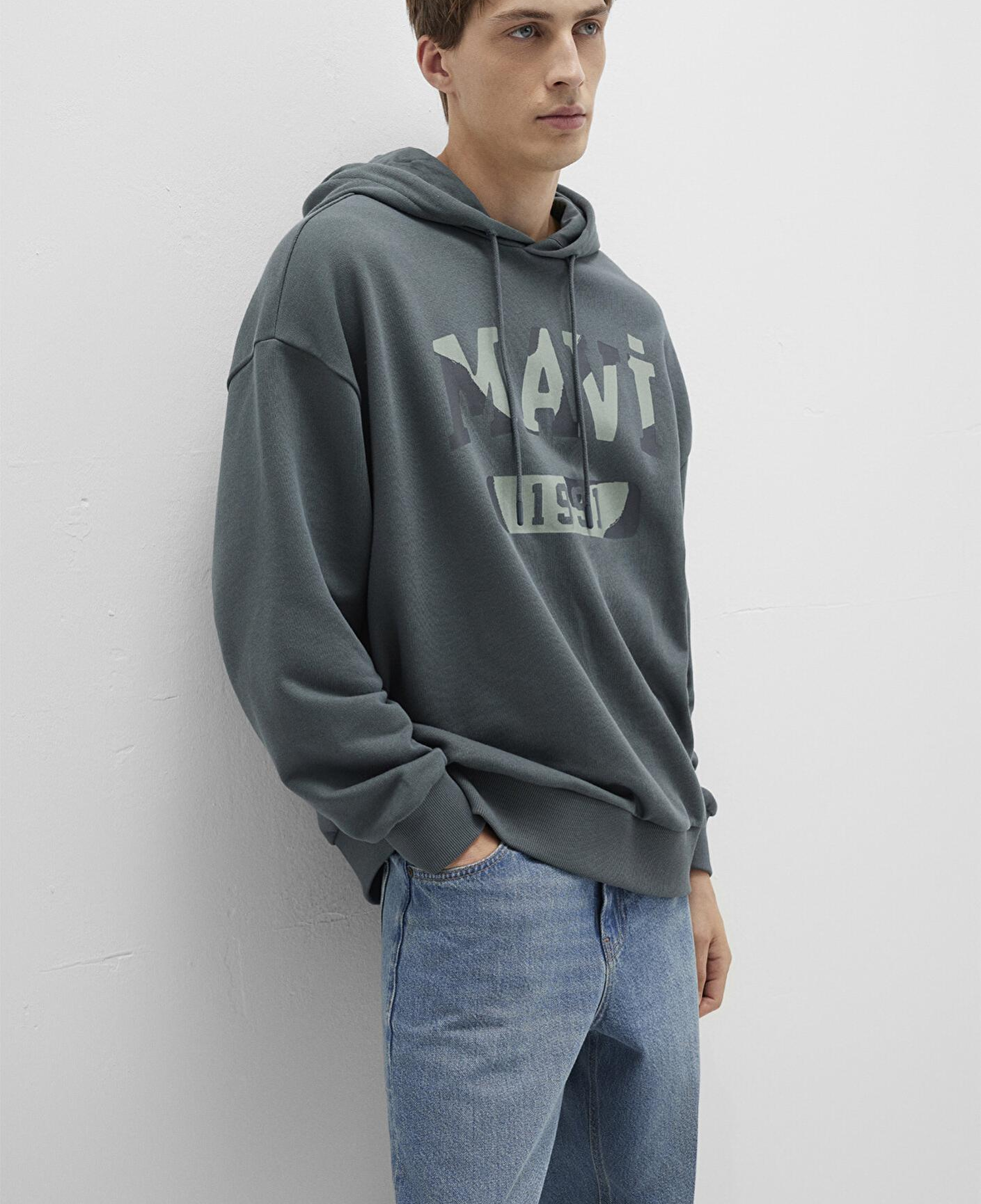 Mavi Mavi Baskılı Yeşil Sweatshirt 0S10301-71598