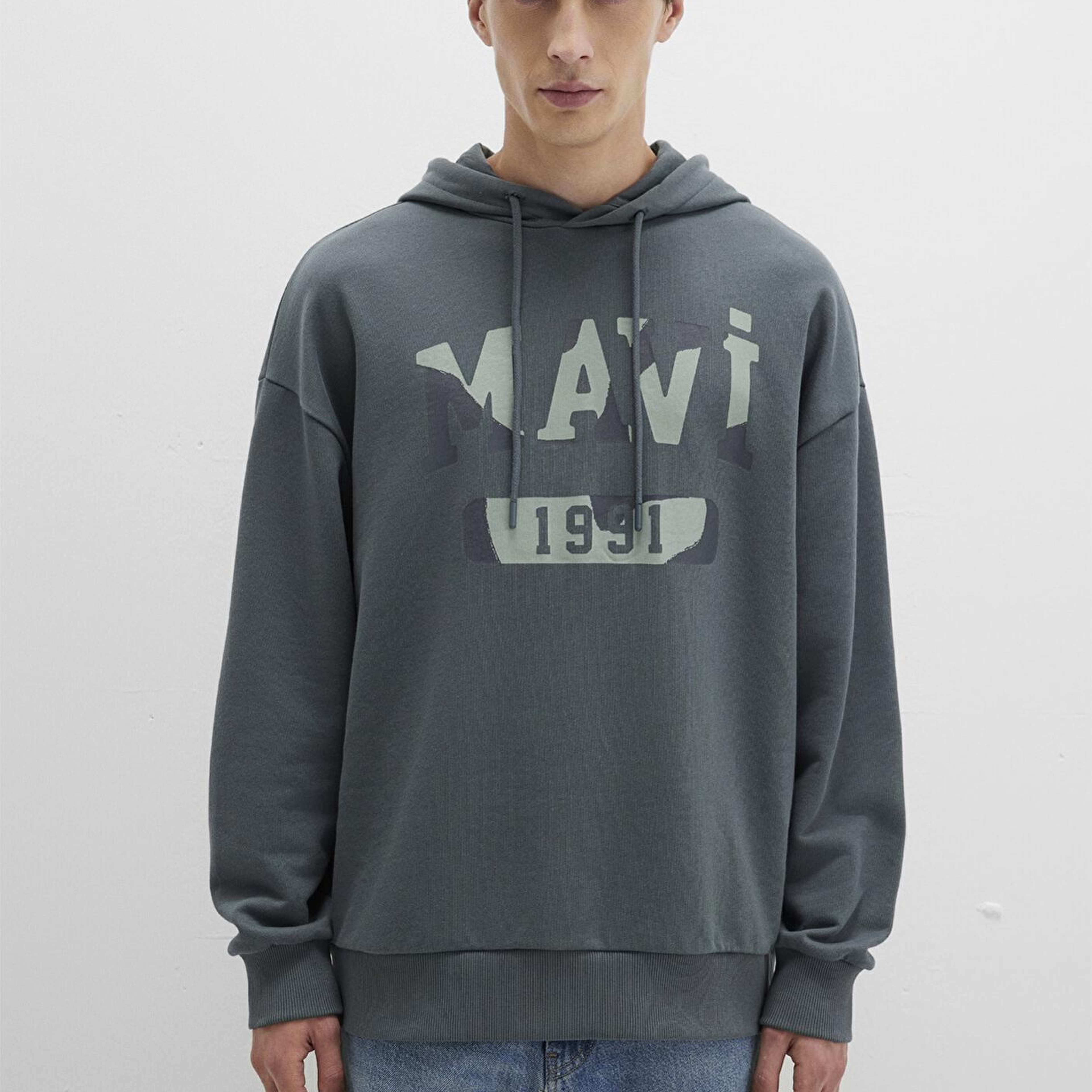 Mavi Mavi Baskılı Yeşil Sweatshirt 0S10301-71598