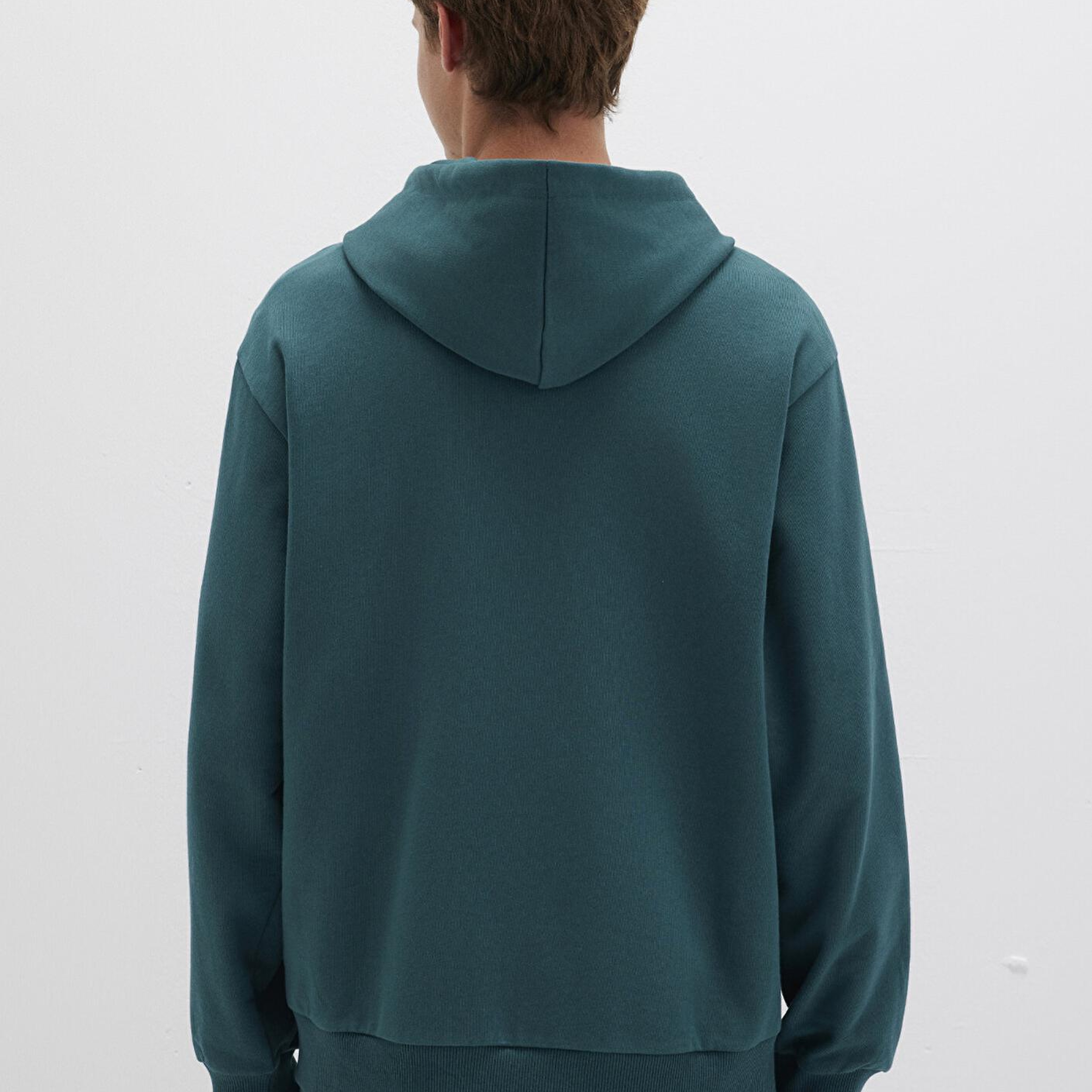 Mavi Kapüşonlu Fermuarlı Yeşil Sweatshirt 0S10372-87831