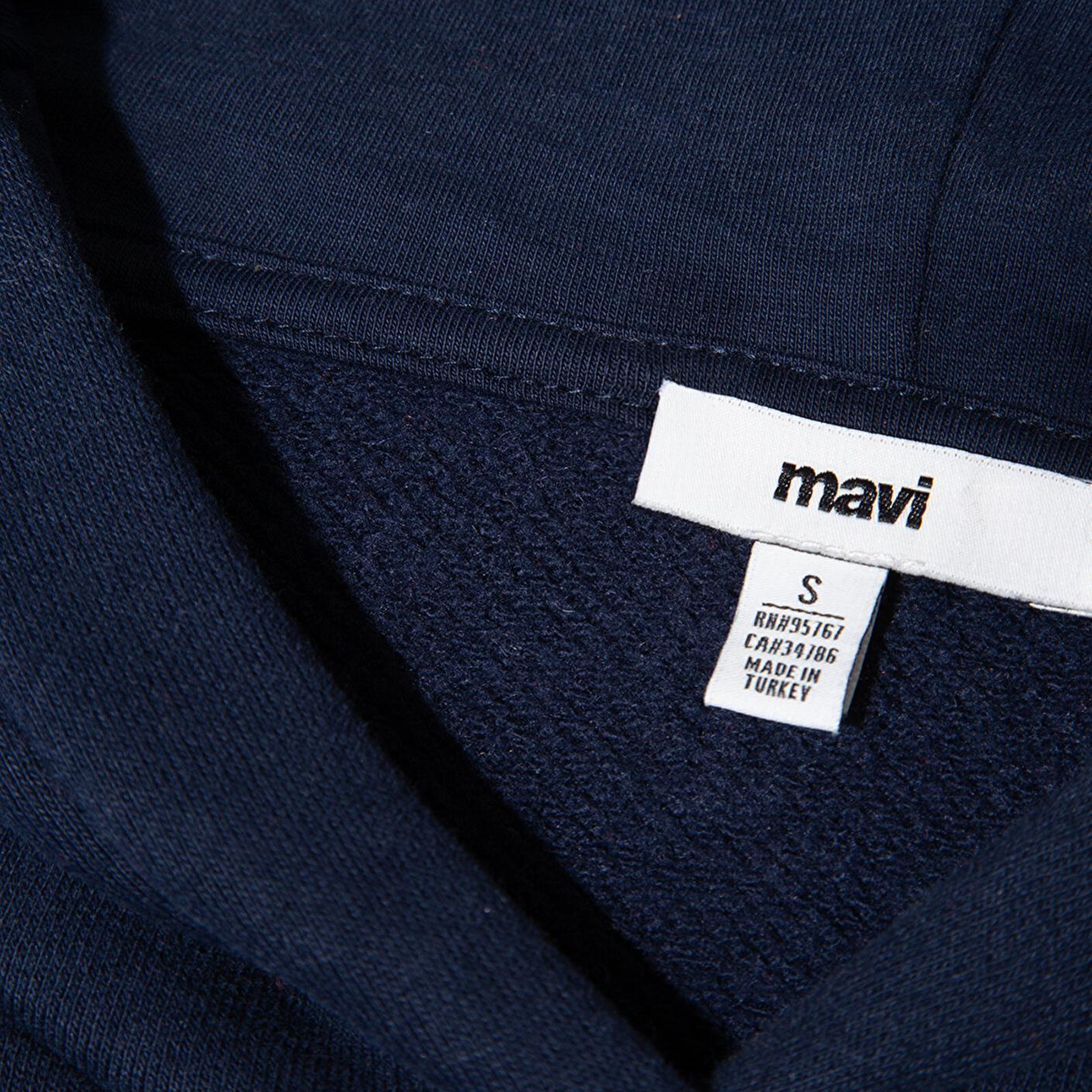 Mavi Mavi Logo Baskılı Kapüşonlu Lacivert Sweatshirt 1S10420-82318