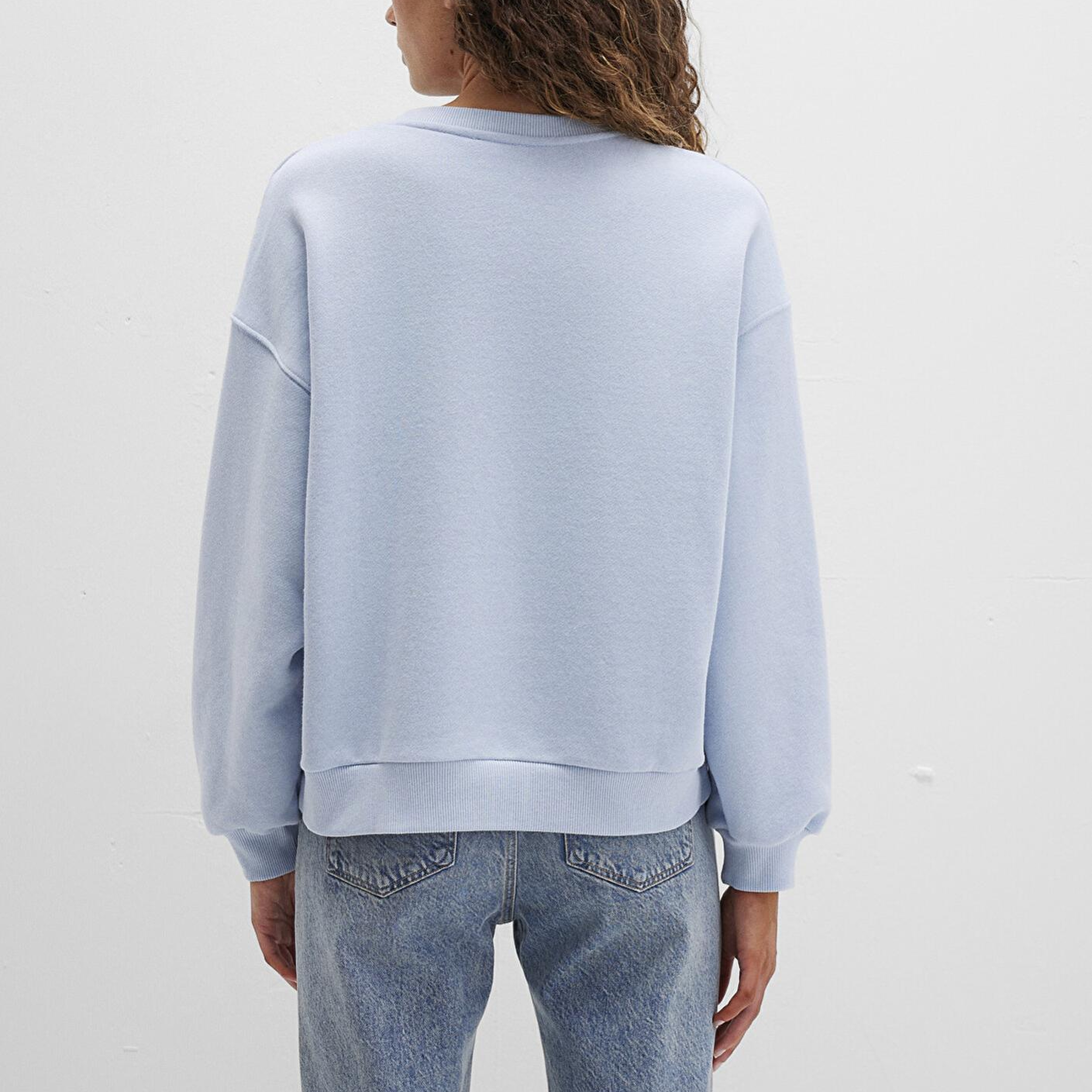 Mavi Mavi Logo Baskılı Mavi Sweatshirt 1S10419-70813