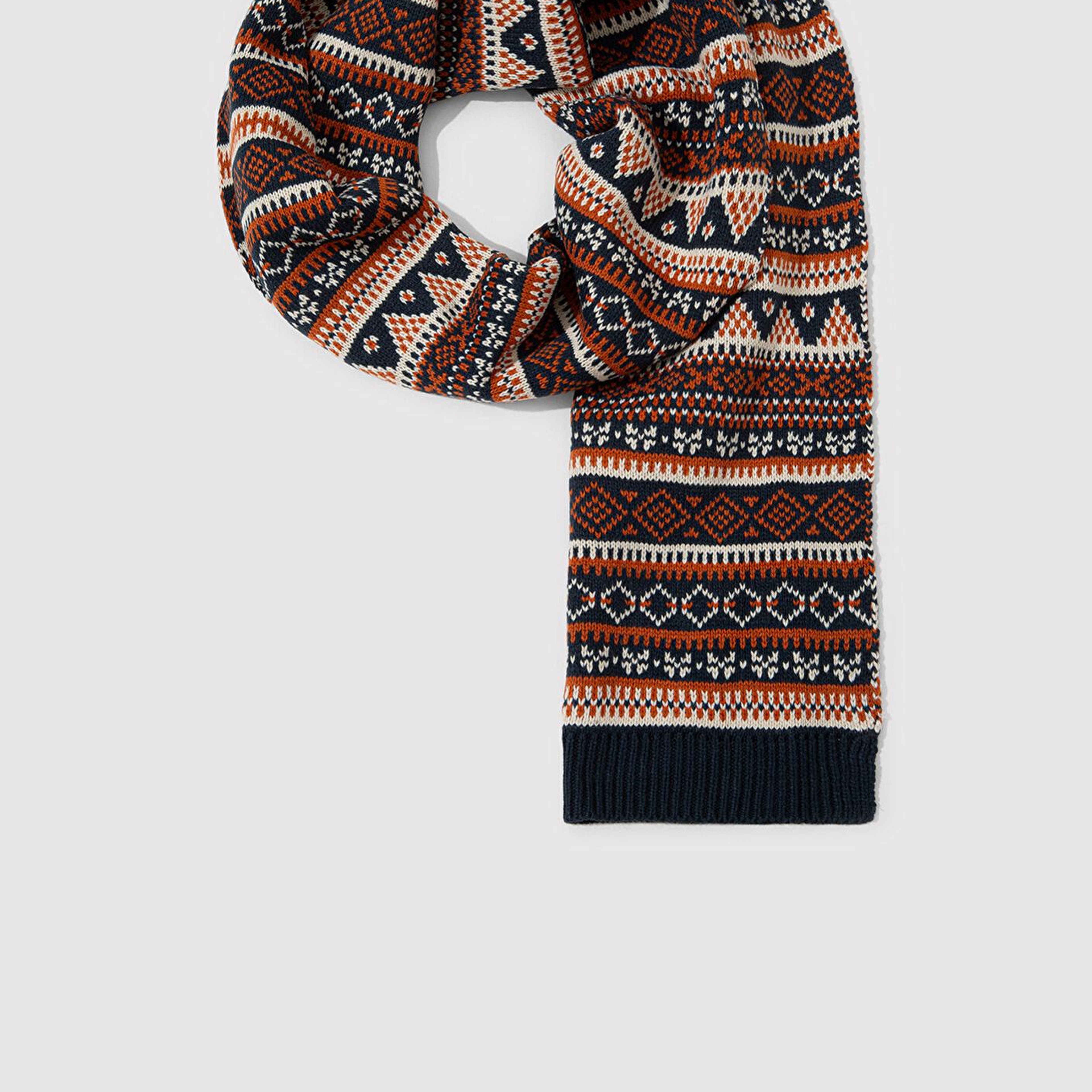 Mavi Desenli Atkı 0912026-32579