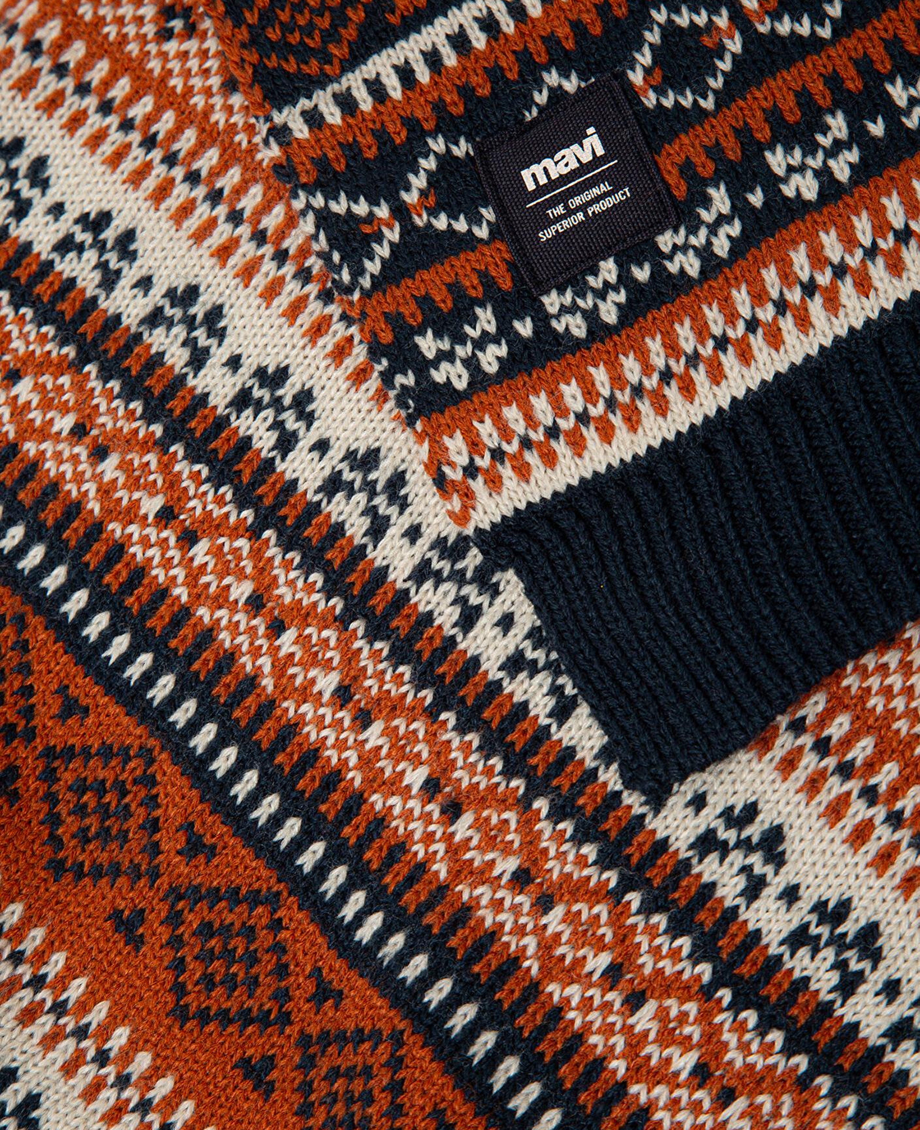 Mavi Desenli Atkı 0912026-32579