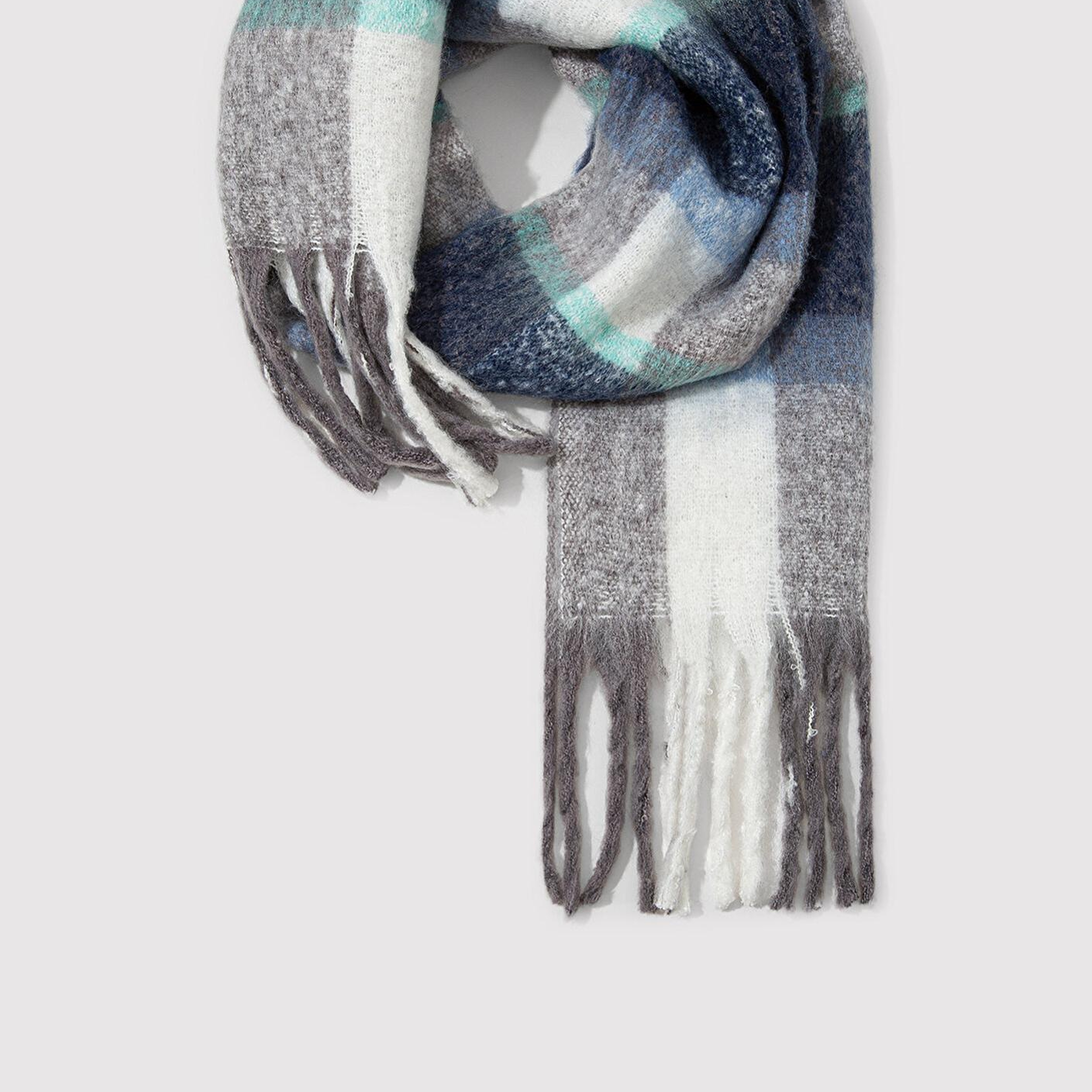 Mavi Kareli Mavi Atkı 0912014-22189