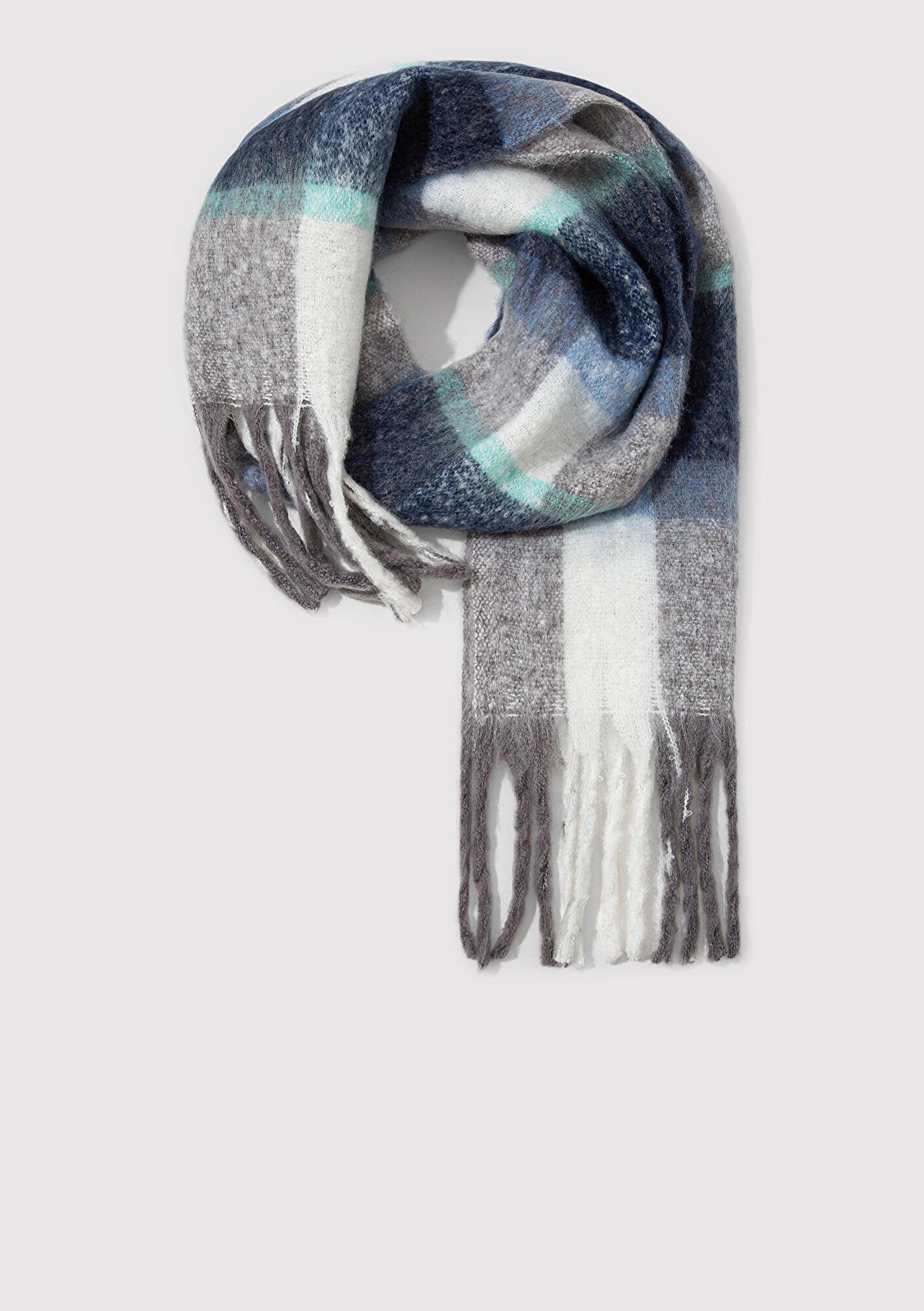 Mavi Kareli Mavi Atkı 0912014-22189