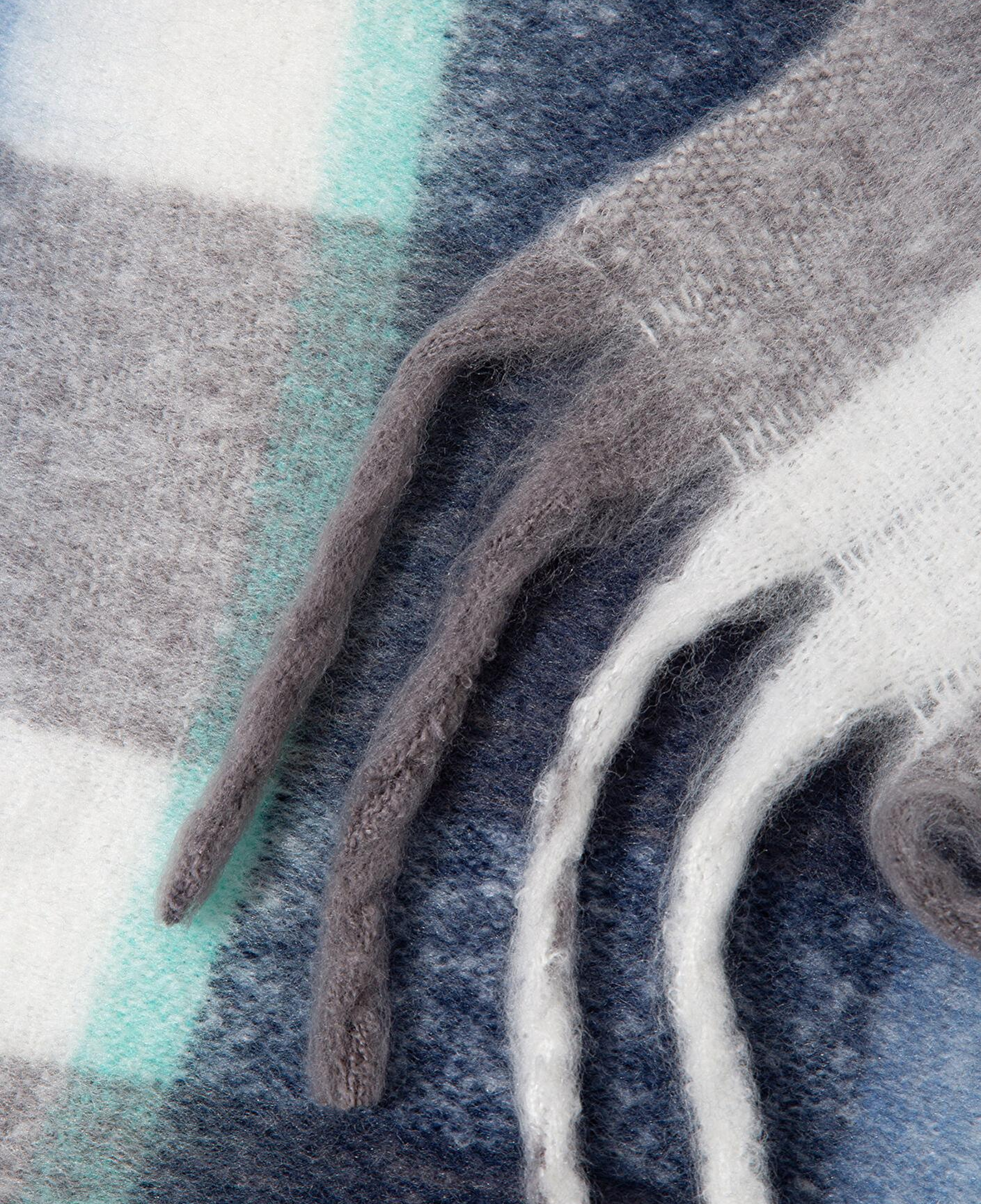 Mavi Kareli Mavi Atkı 0912014-22189