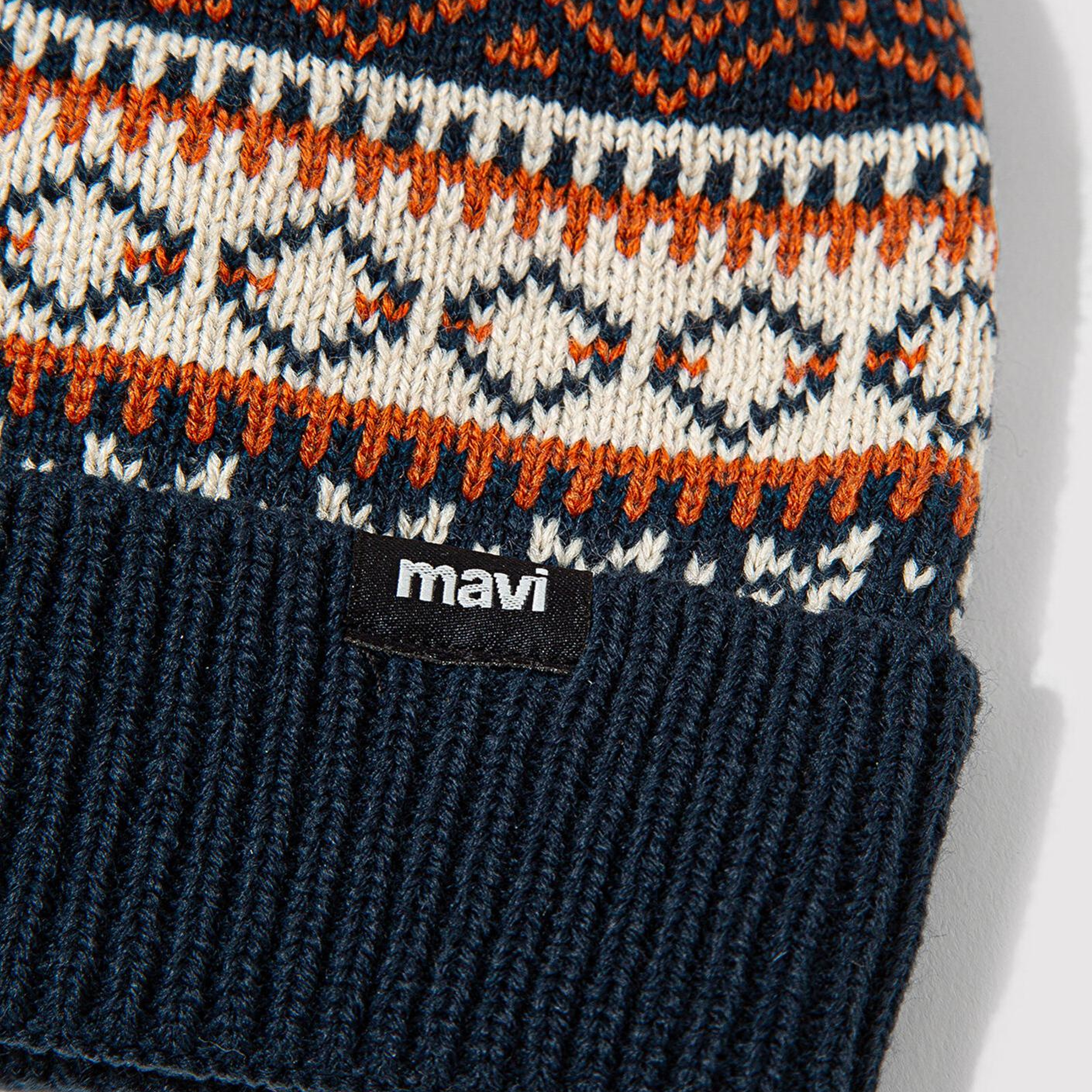 Mavi Desenli Bere 0912027-32579