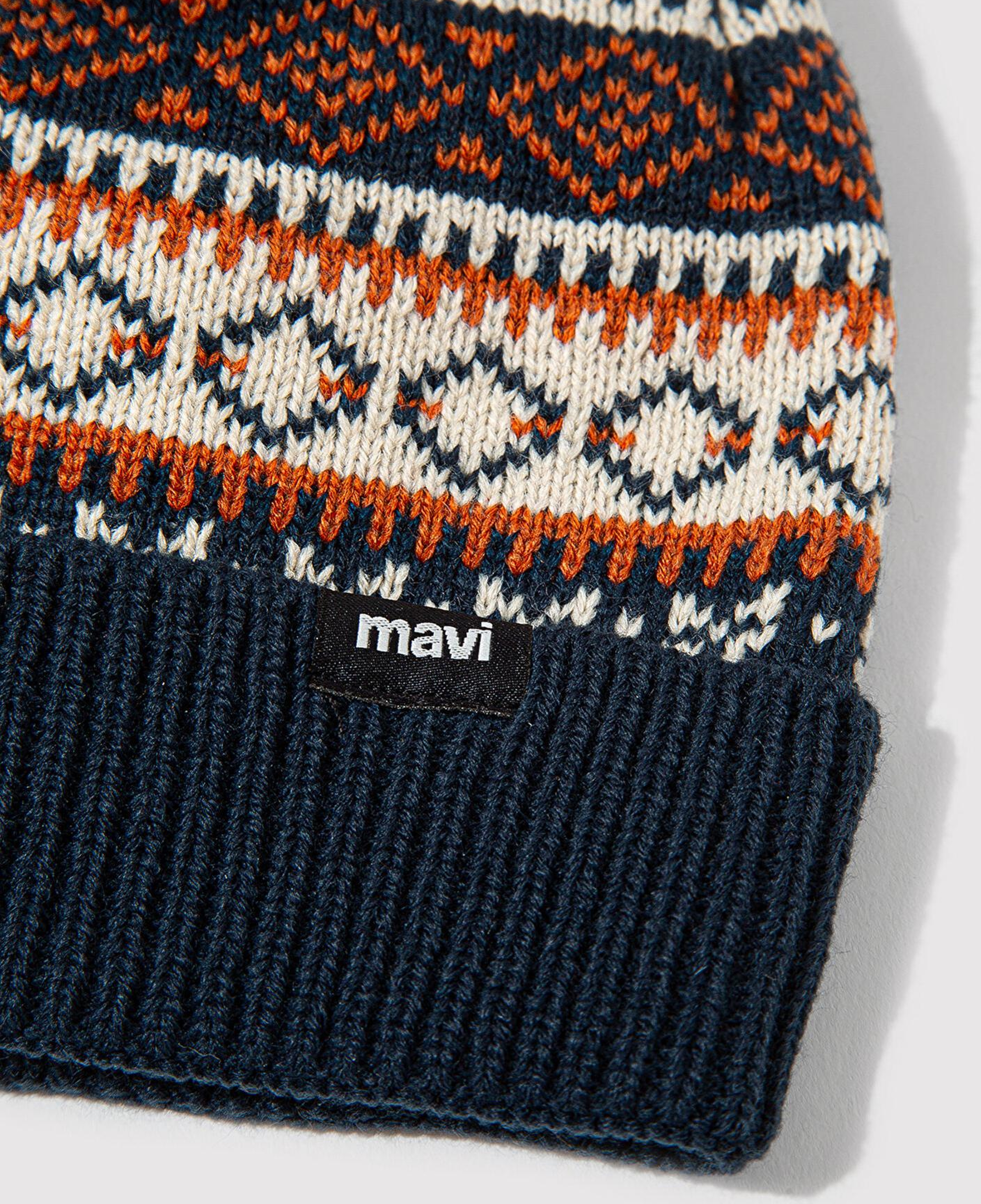 Mavi Desenli Bere 0912027-32579