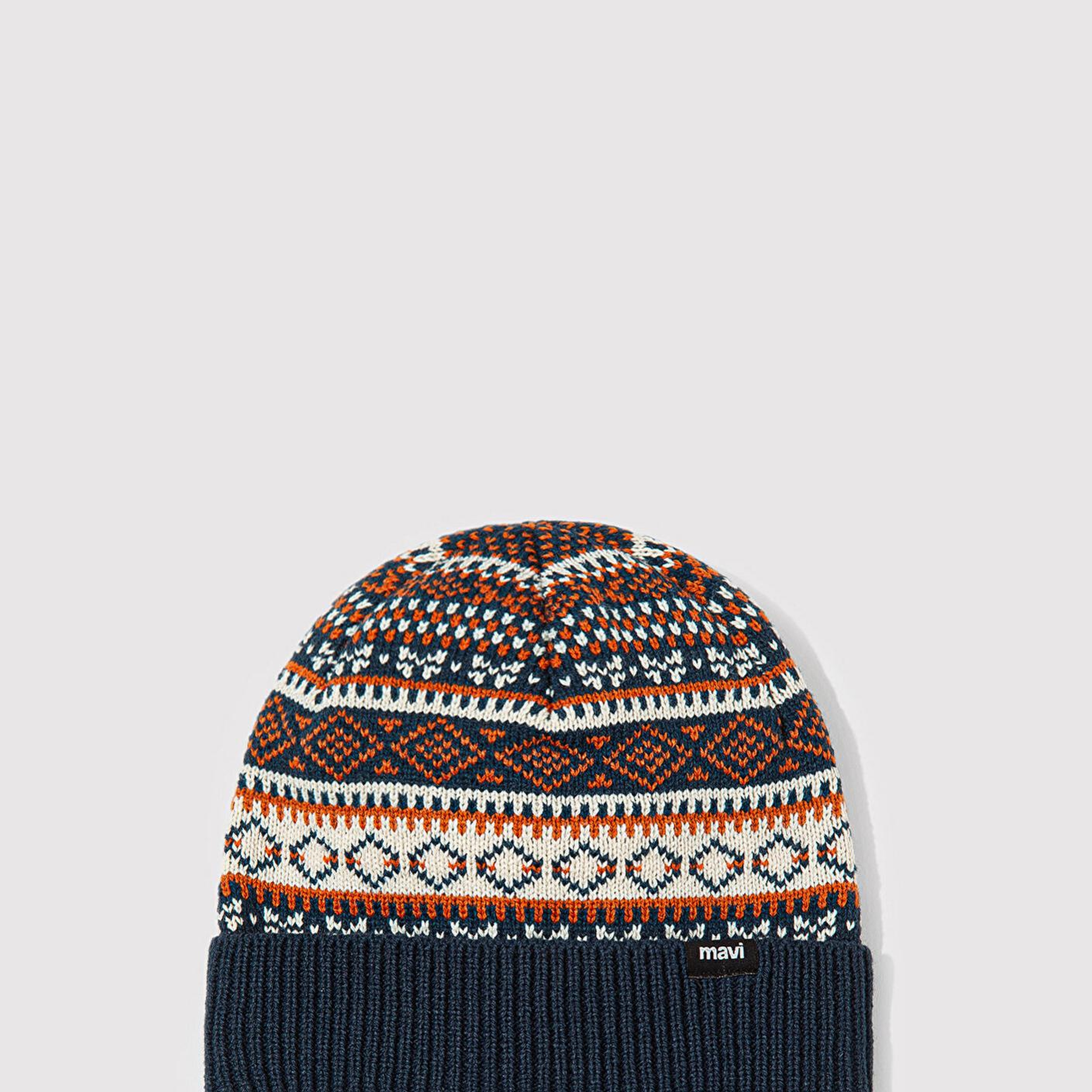 Mavi Desenli Bere 0912027-32579