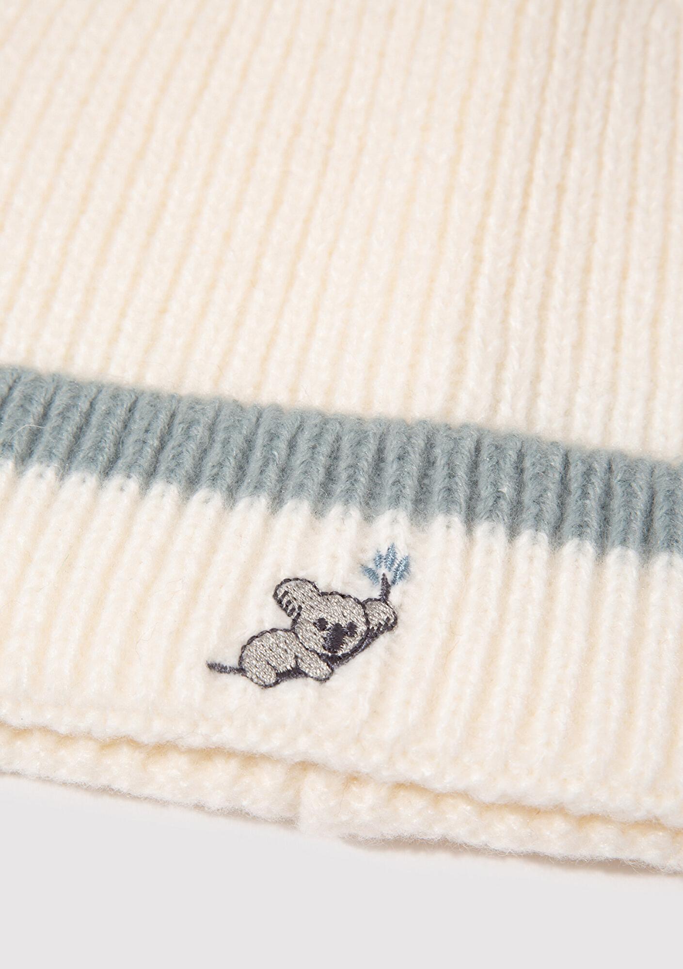 Mavi Koala Nakışlı Ekru Bere 1913609-70048