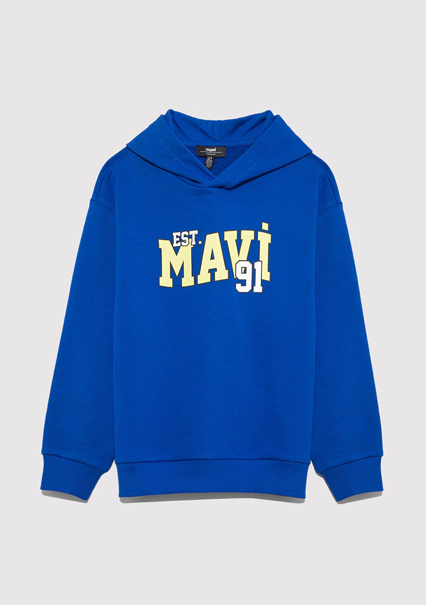 Mavi Mavi Baskılı Mavi Sweatshirt 6S10139-70576