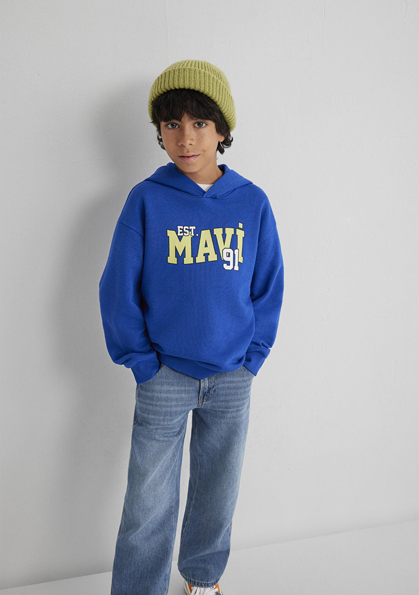 Mavi Mavi Baskılı Mavi Sweatshirt 6S10139-70576