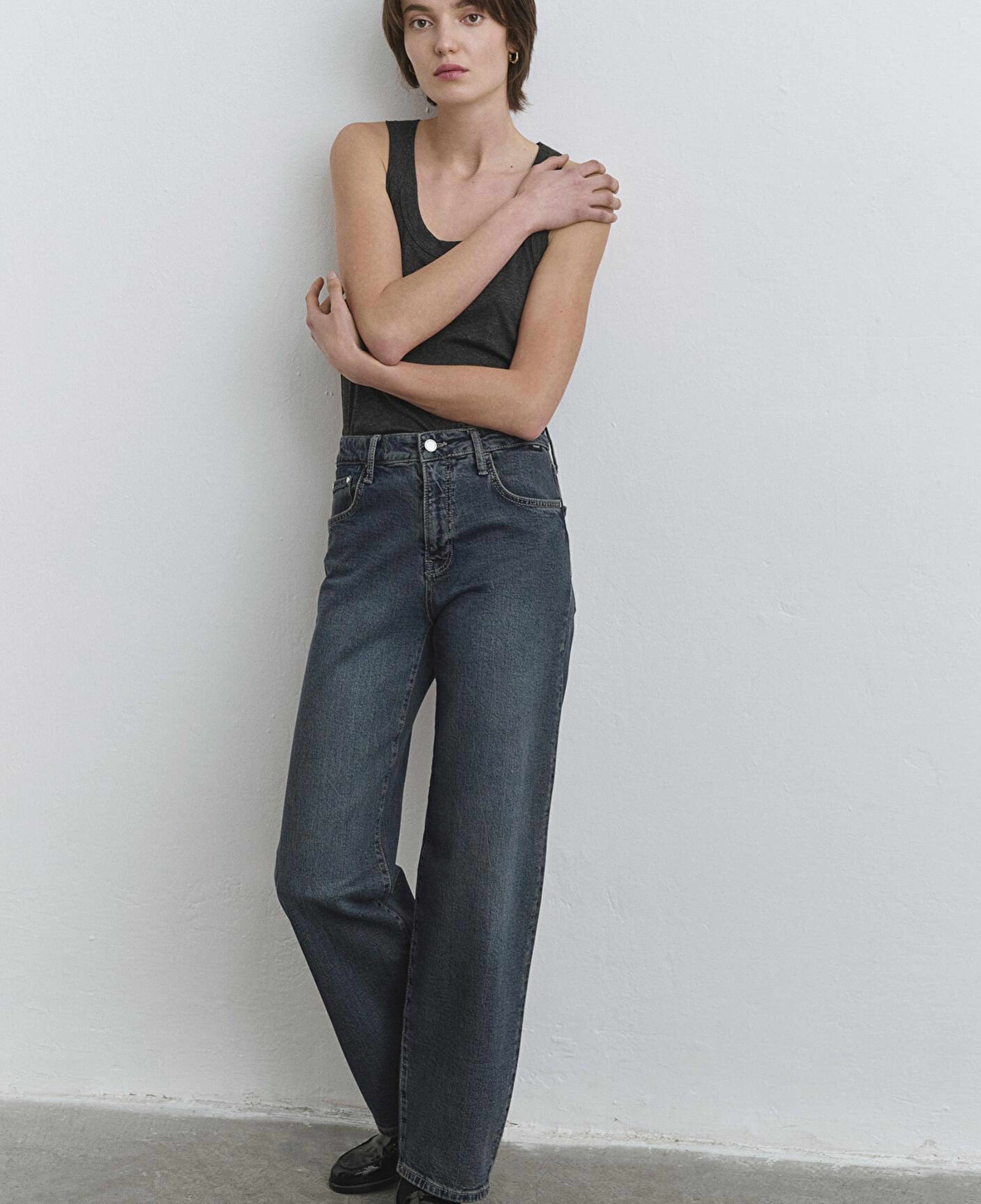 Mavi Leila Mavi Premium Gölgeli Koyu Mavi Jean Pantolon 1010600-89936