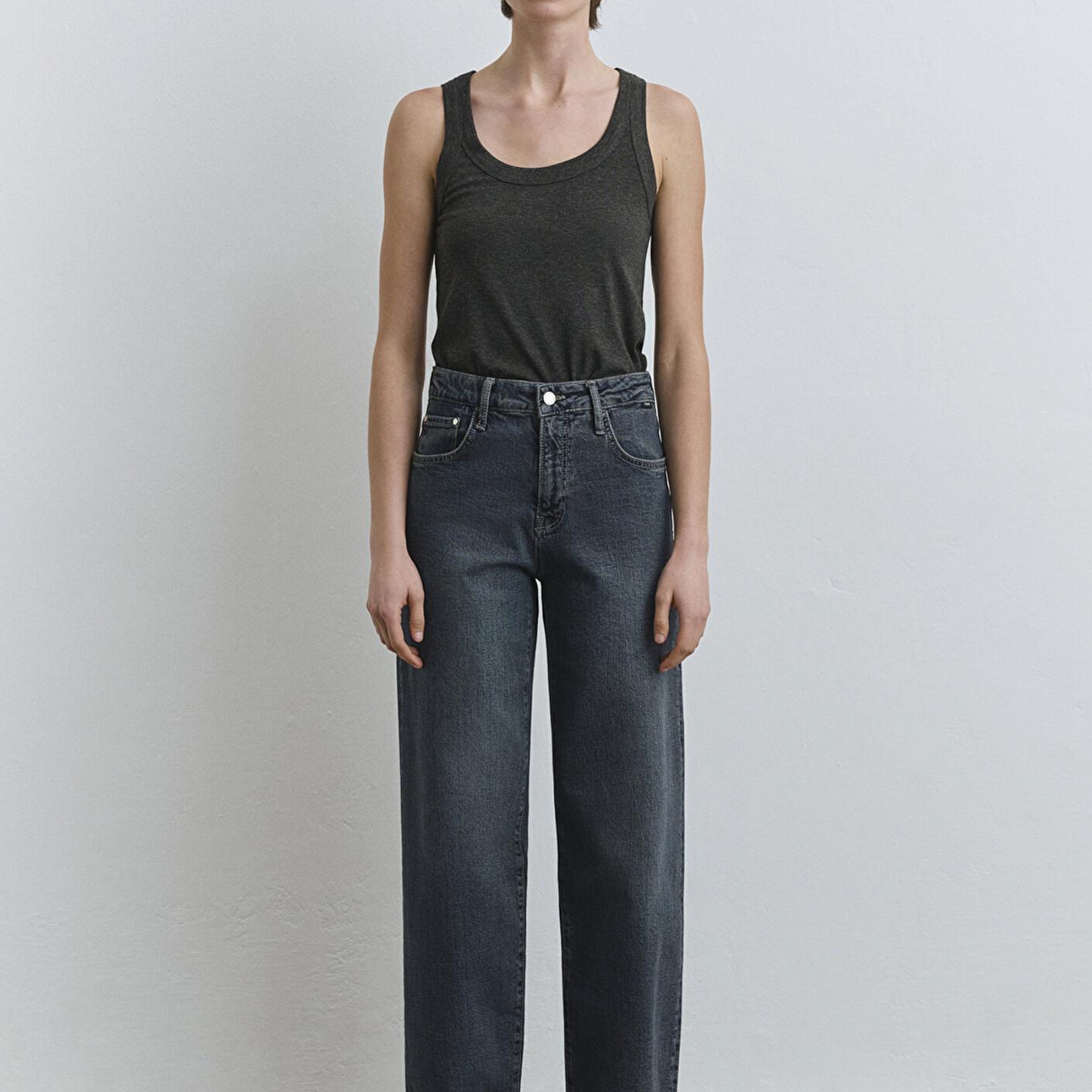 Mavi Leila Mavi Premium Gölgeli Koyu Mavi Jean Pantolon 1010600-89936