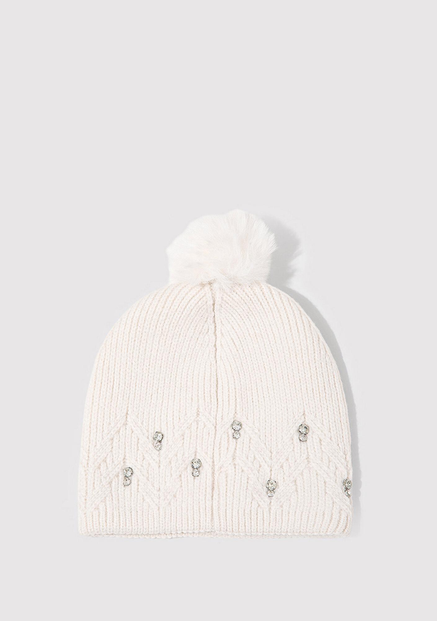 Mavi Ponponlu Ekru Bere 1913606-70048