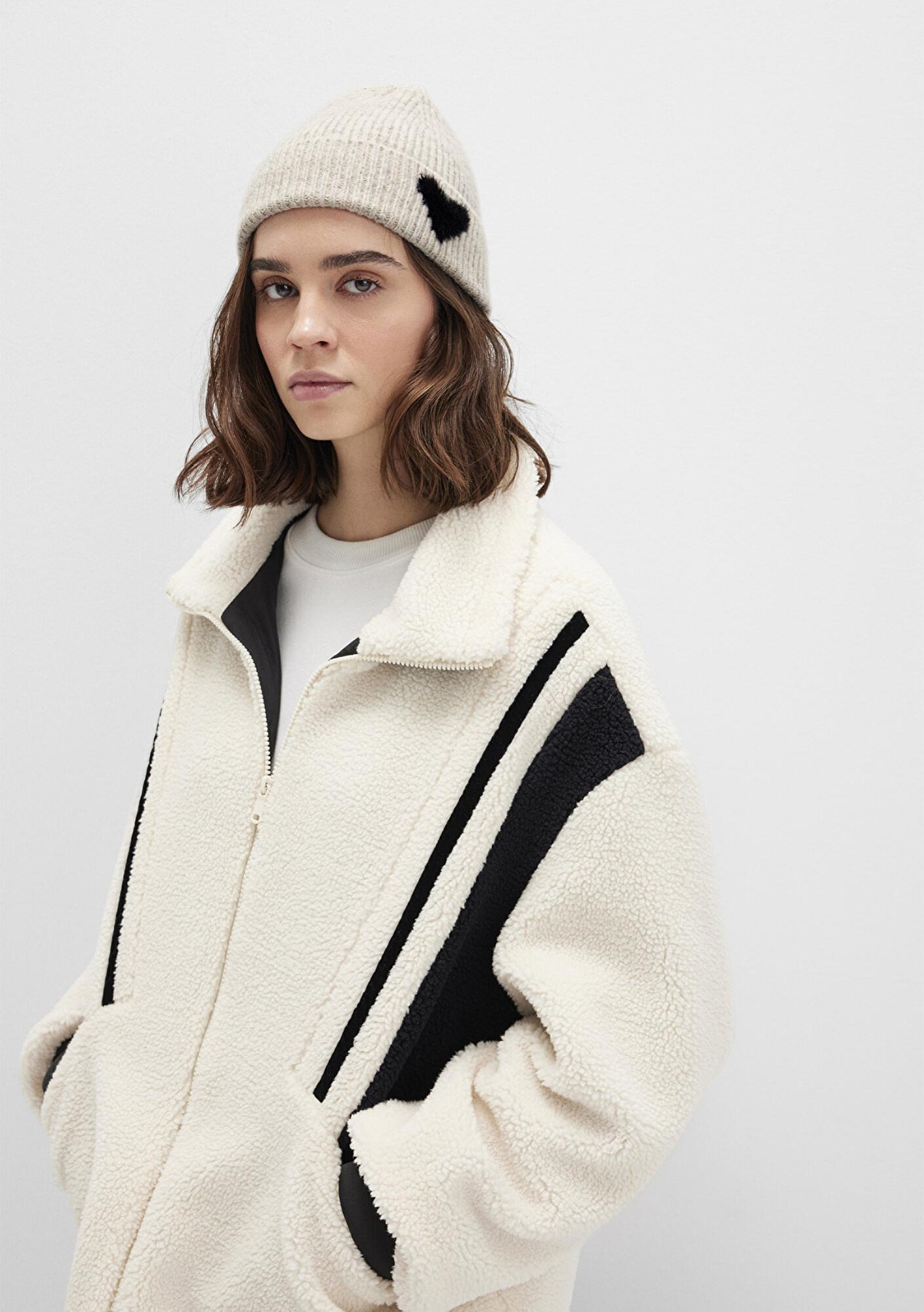 Mavi Kalp Detaylı Bej Bere 1913605-30757