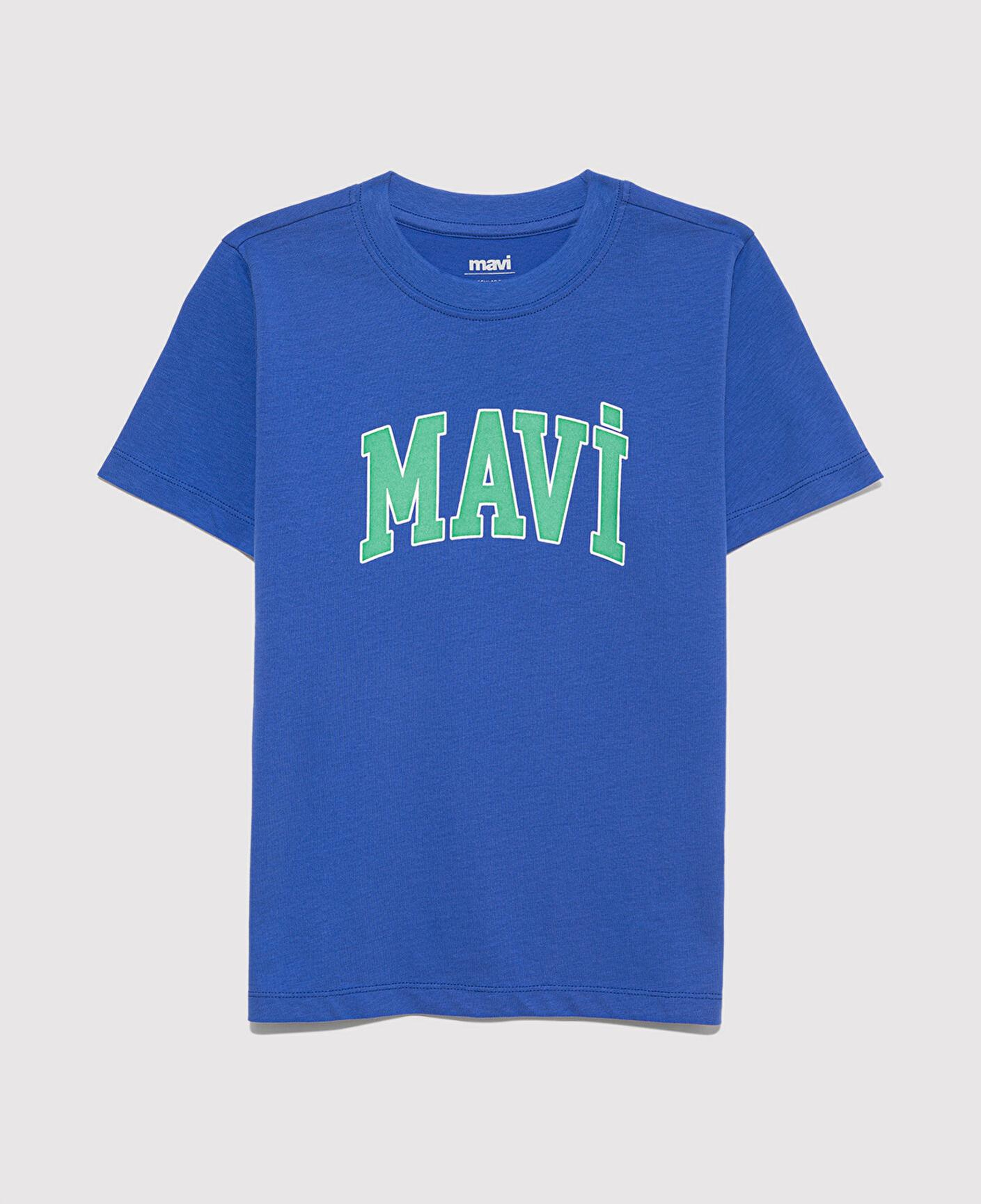 Mavi Mavi Logo Baskılı Mavi Tişört Regular Fit / Normal Kesim 6610030-70576
