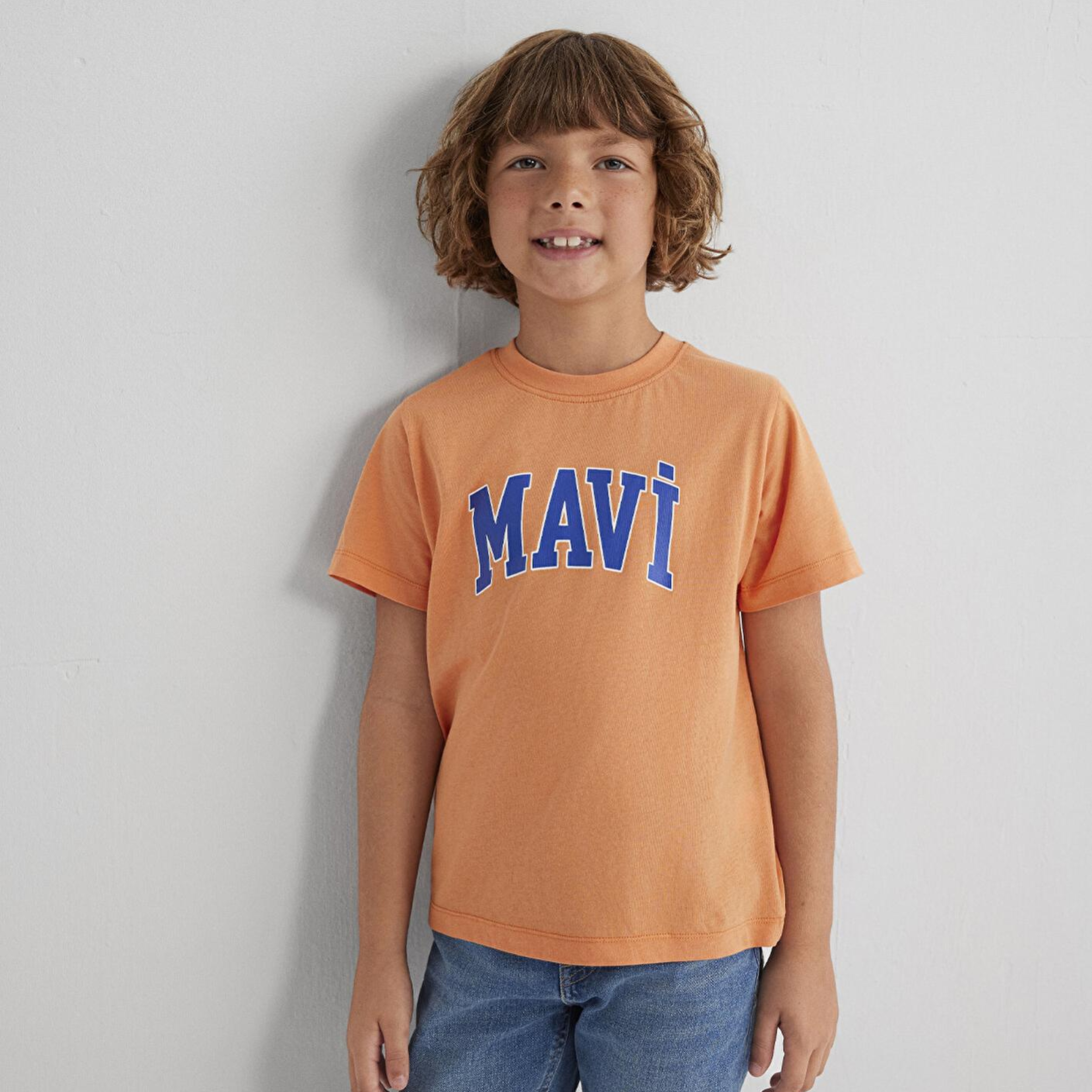 Mavi Mavi Logo Baskılı Turuncu Tişört Regular Fit / Normal Kesim 6610030-71421