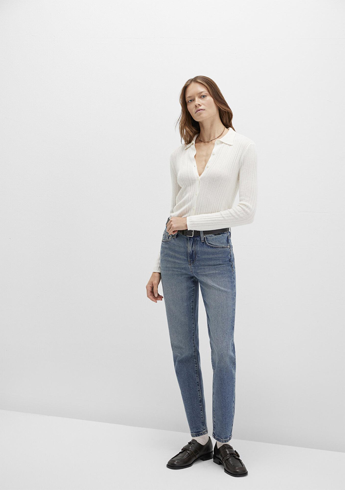 Mavi Cindy Classic Denim Gölgeli Indigo Mavisi Jean Pantolon 100277-90498