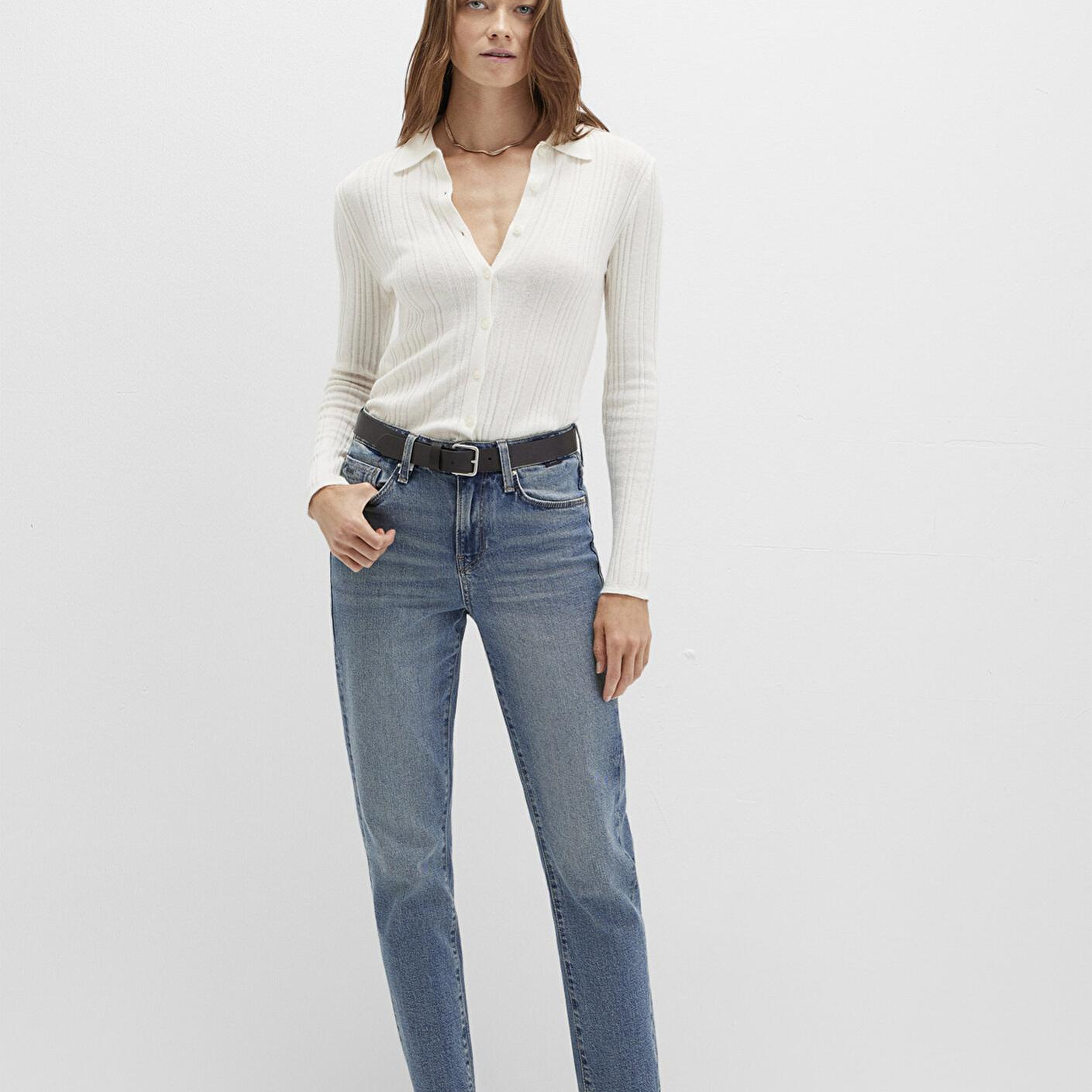 Mavi Cindy Classic Denim Gölgeli Indigo Mavisi Jean Pantolon 100277-90498