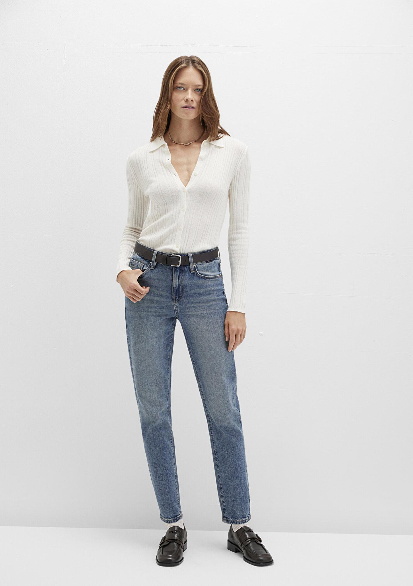 Mavi Cindy Classic Denim Gölgeli Indigo Mavisi Jean Pantolon 100277-90498